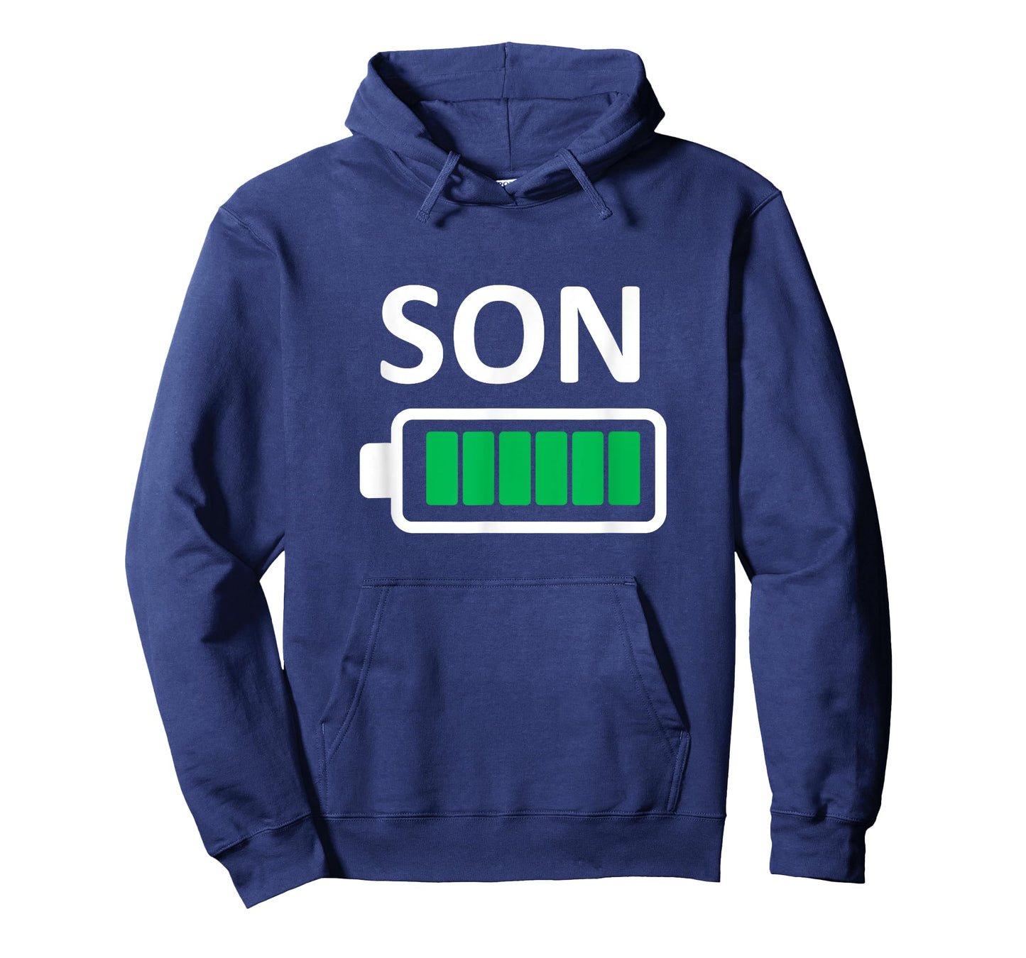 Funny Nerdy Family Son Full Battery Never Tired Geek T-Shirt