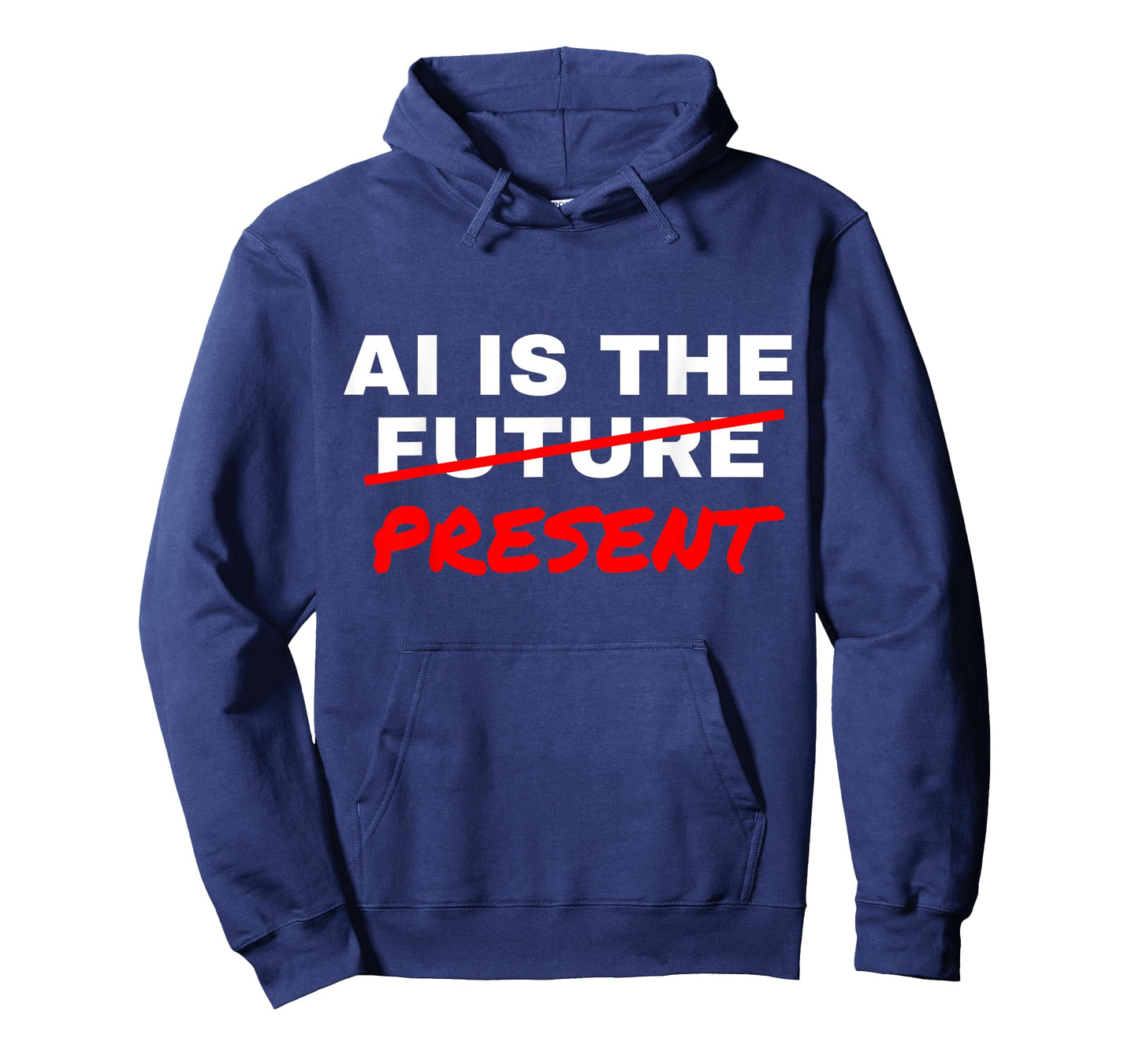 AI is The Future Strikethrough Present Engineer Specialist T-Shirt