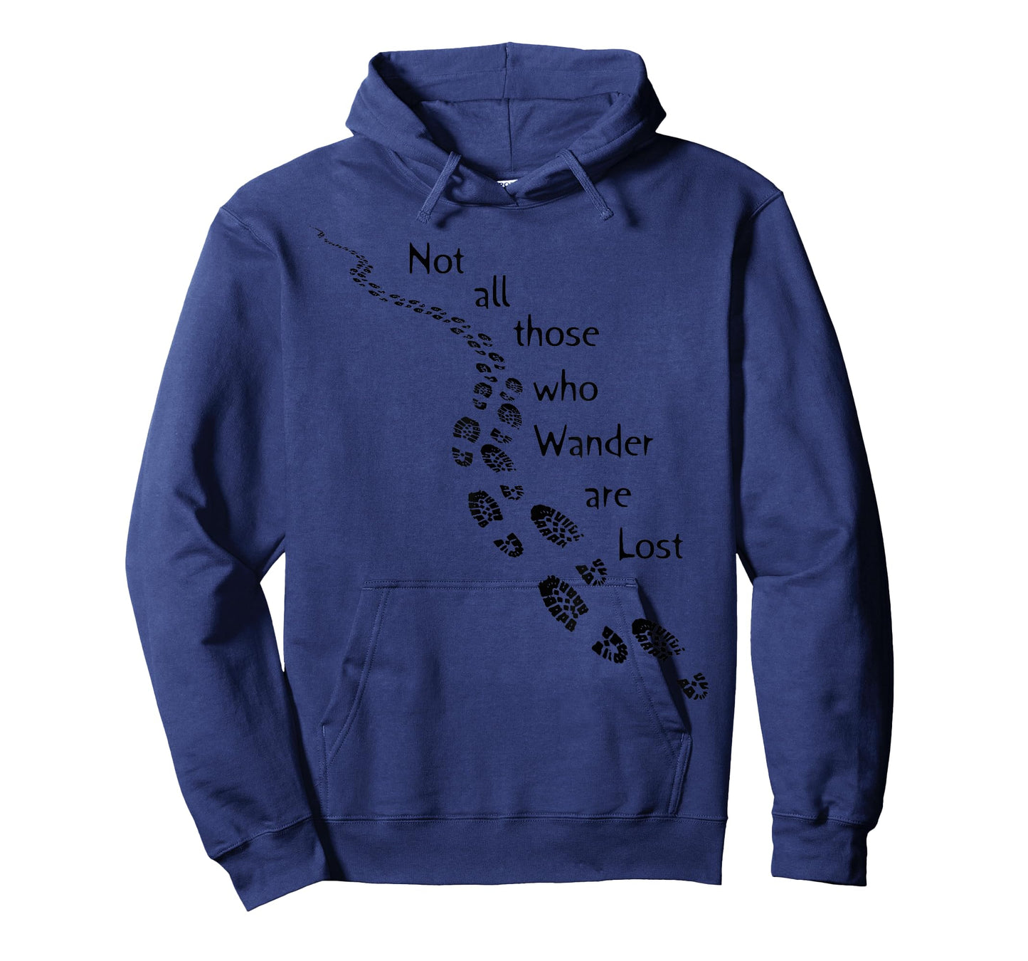 Hiker Not all those who Wander are Lost Hiking Footprints T-Shirt
