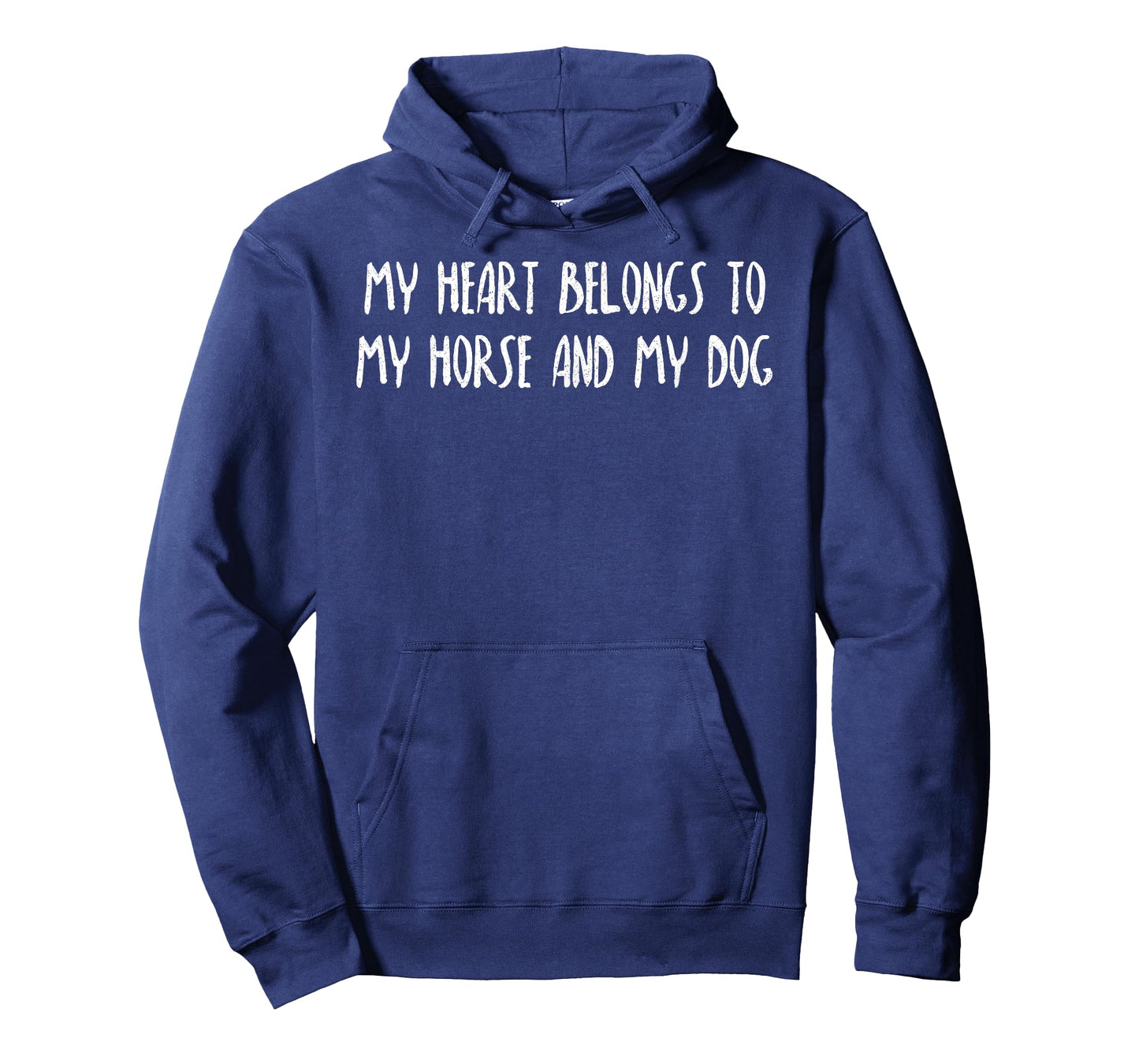 My Heart Belongs to My Horse and Dog Funny Horse Dog Lover Men Women Kids T-Shirt