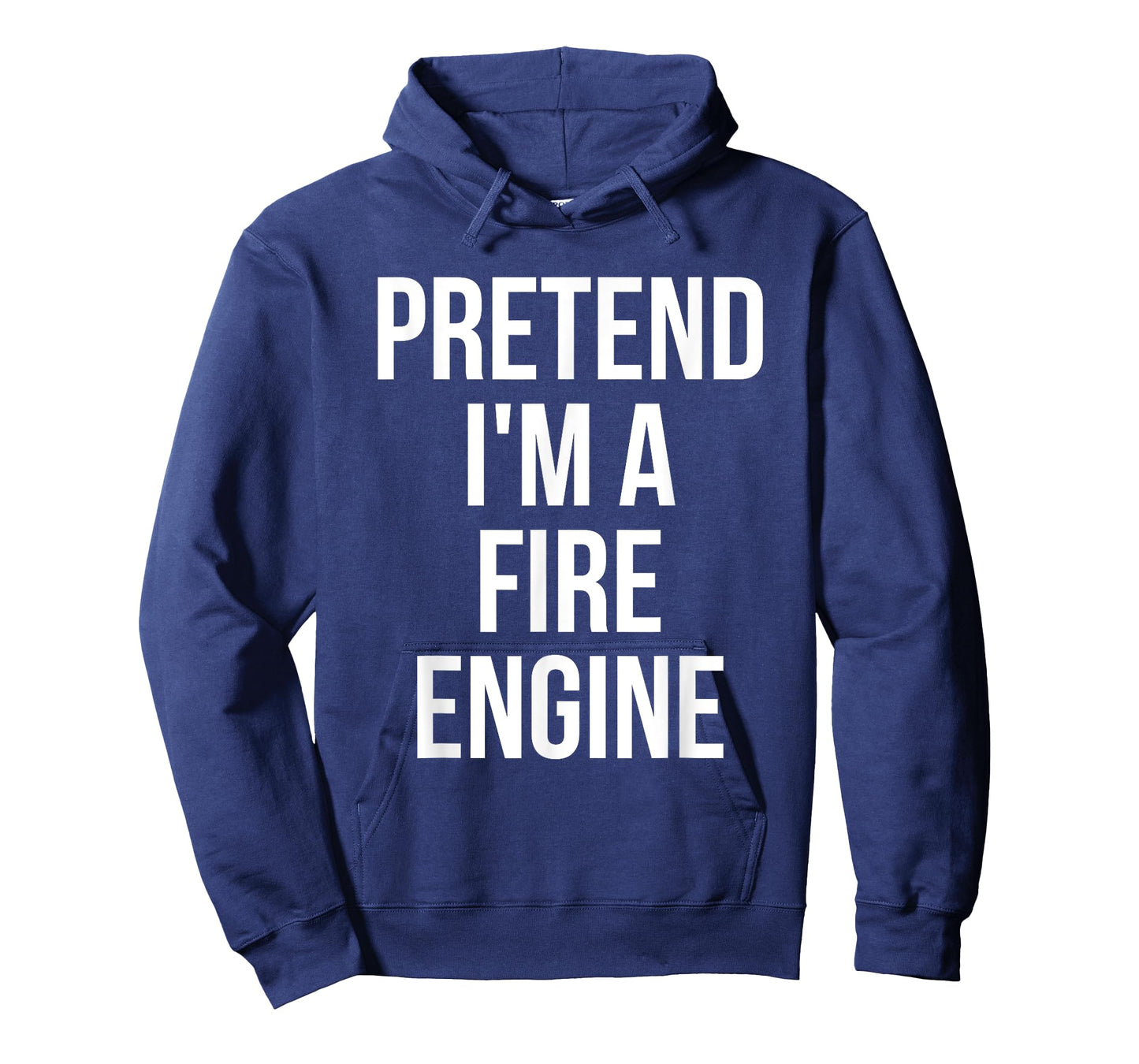 Pretend I'm a Fire Engine Shirt Adult Costume Halloween Red T-Shirt