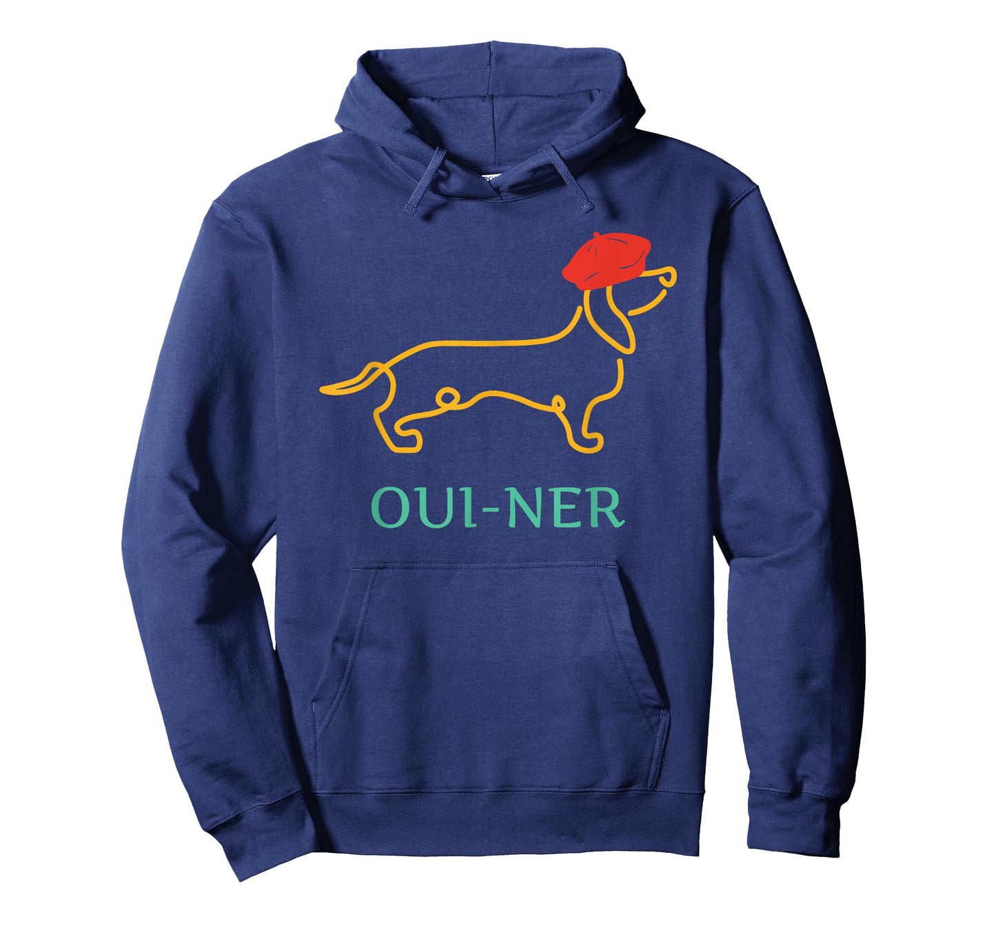 Oui-Ner Funny Dog Lovers Retro Vintage Men Women T-Shirt
