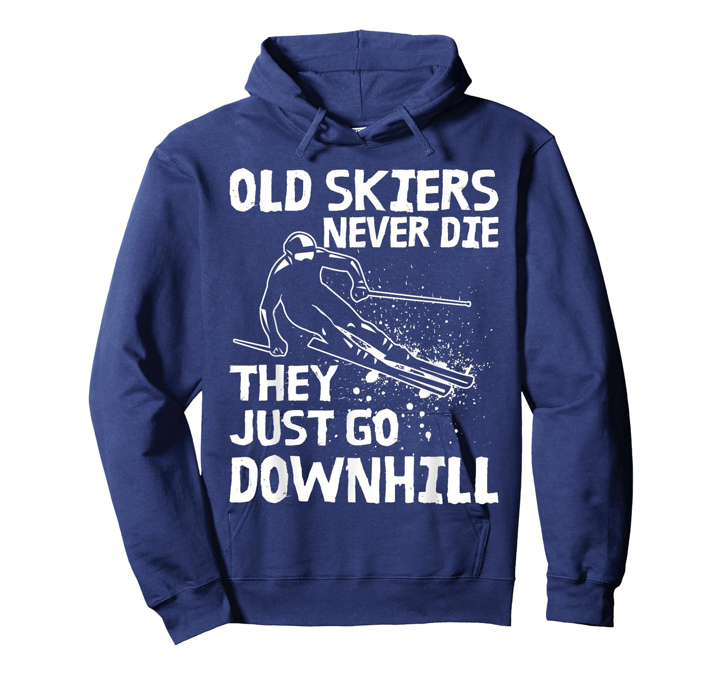 Old Skiers Never Die They Go Downhill Ski Retirement Skiing T-Shirt