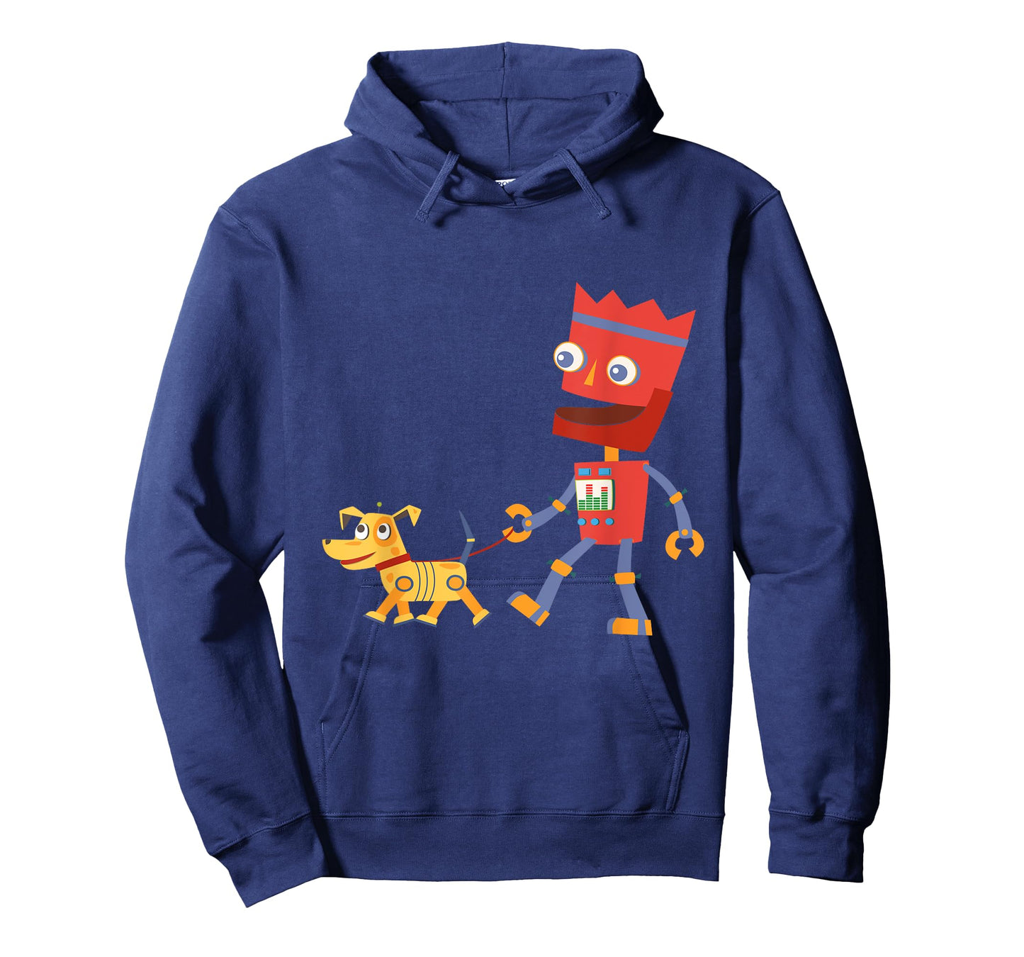 Robot Walking Robotic Dog Funny Face and Silly Walk T Shirt T-Shirt for Men Women Girls Kids