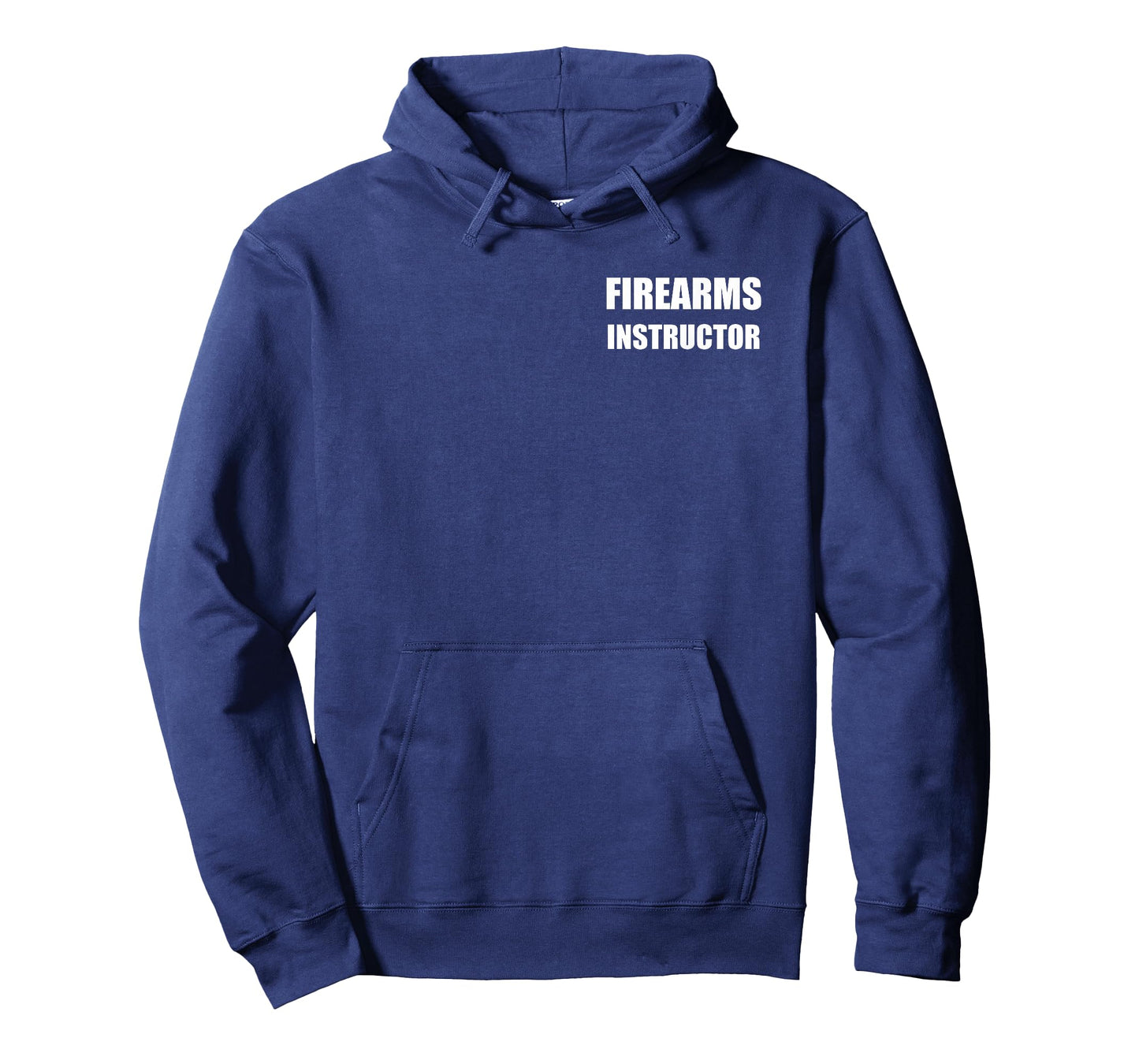 Firearms Instructor Logo On Front Large Bold Text On Back T-Shirt