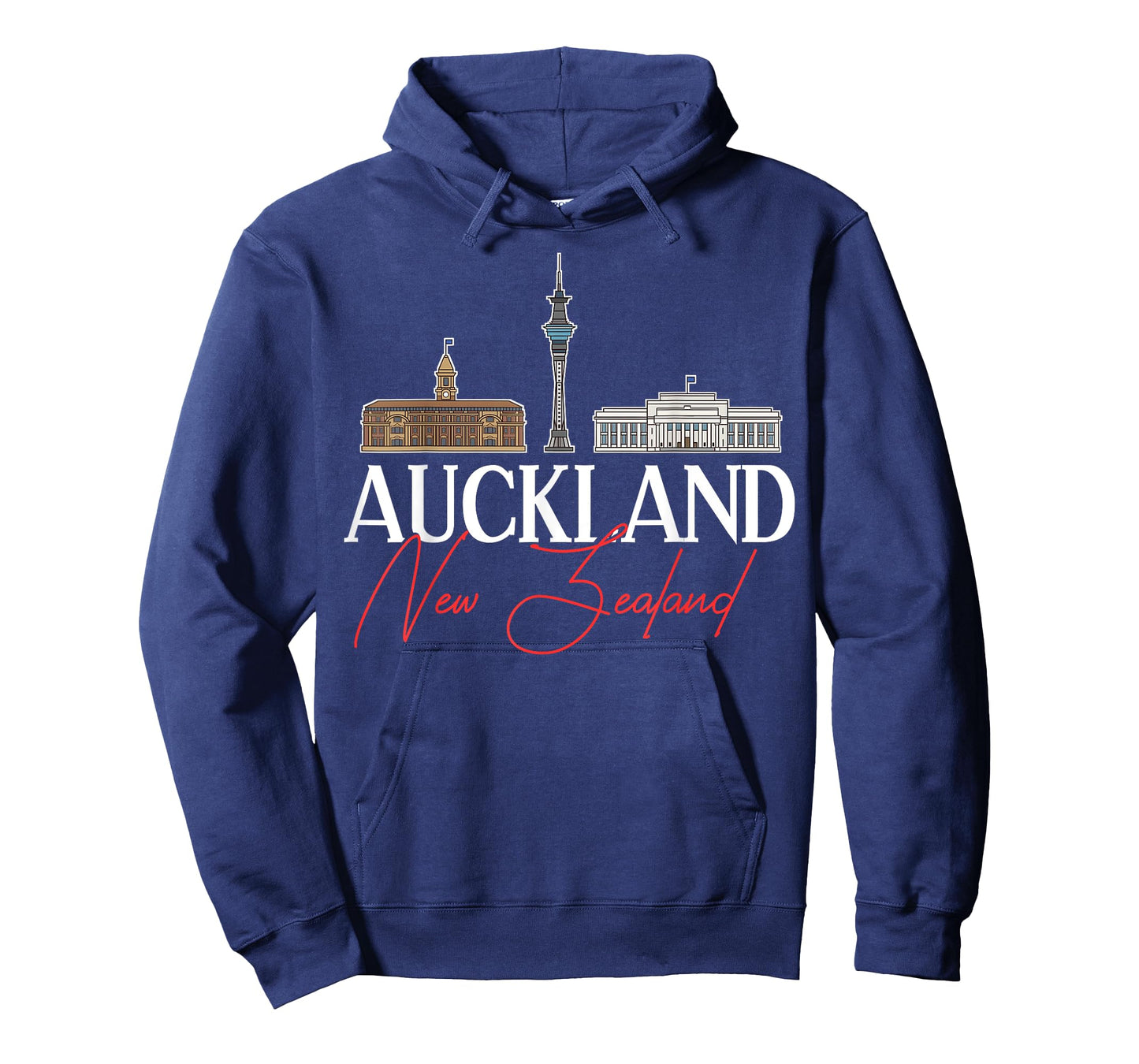Auckland New Zealand City Skyline Map Travel T-Shirt