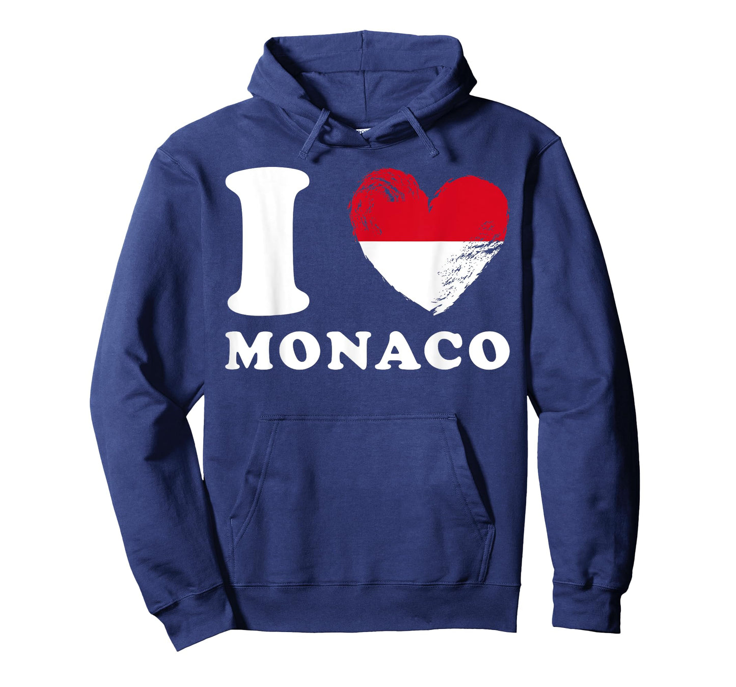 I Love Monaco - Heart Flag Monaco T-Shirt