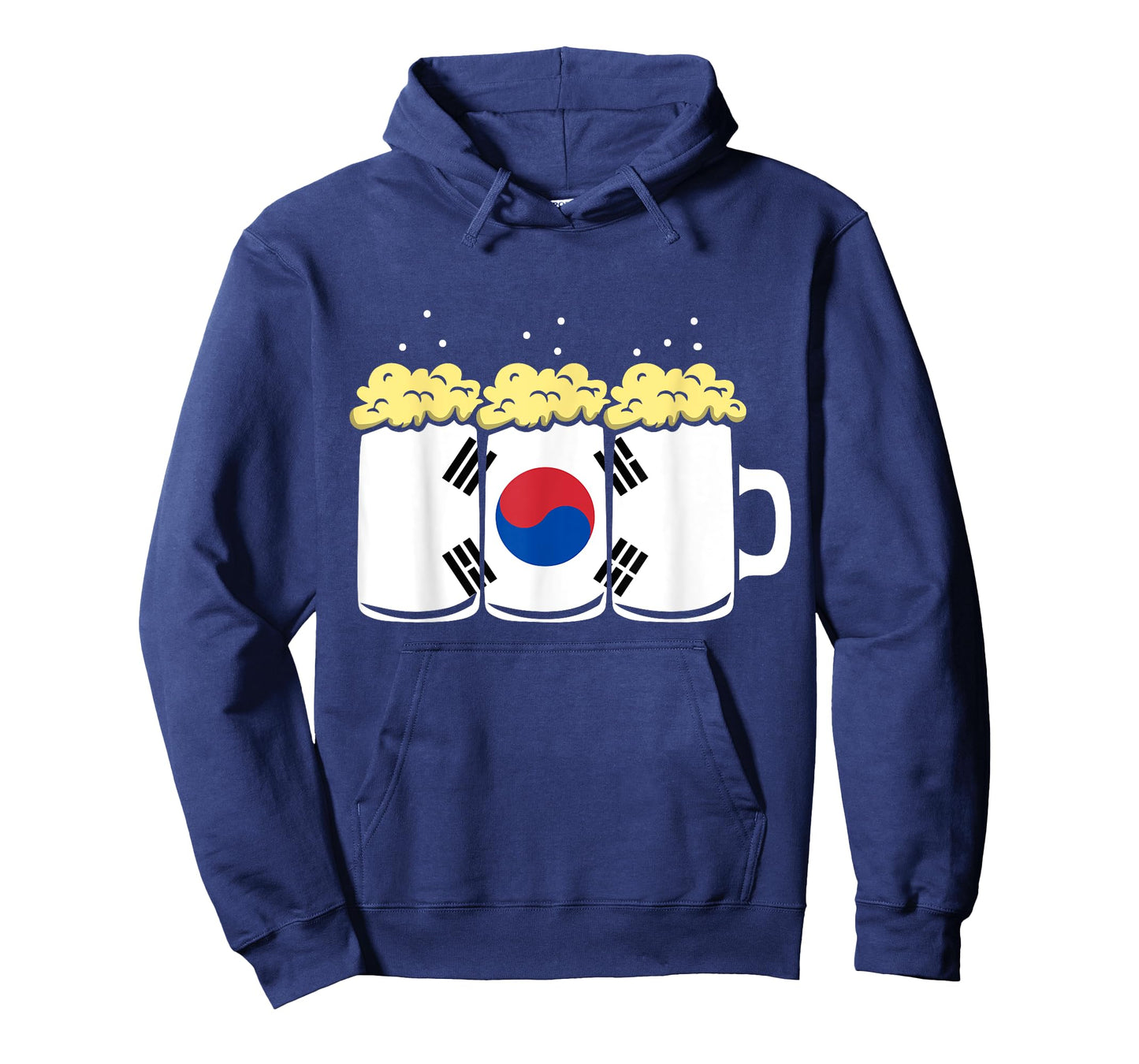 South Korea Flag Design for Beer Drinker Men T-Shirt