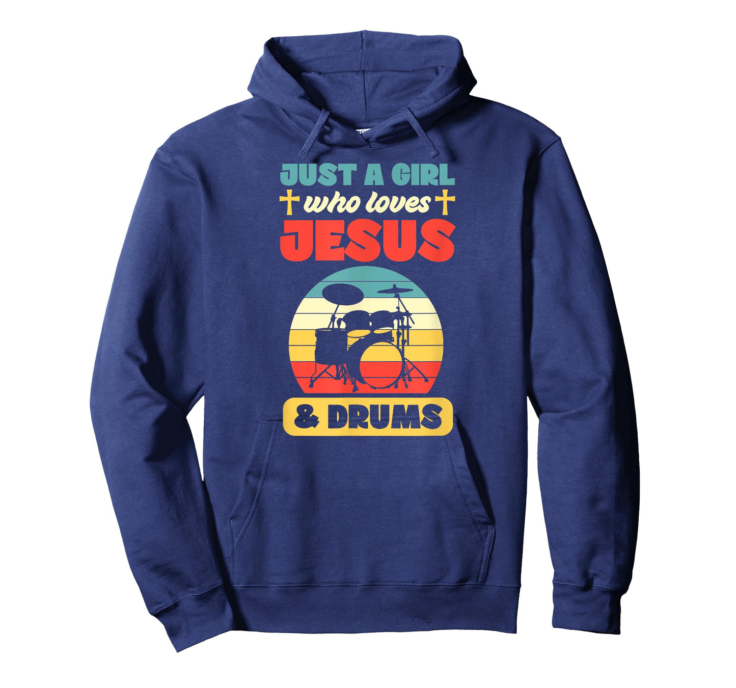 Just A Girl Who Loves Jesus And Drums Christian Drummer T-Shirt