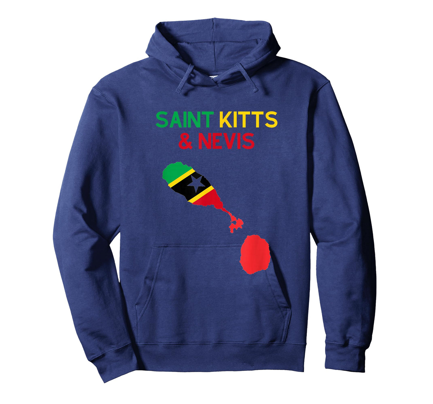 SAINT KITTS & NEVIS FLAG AND MAP T-Shirt