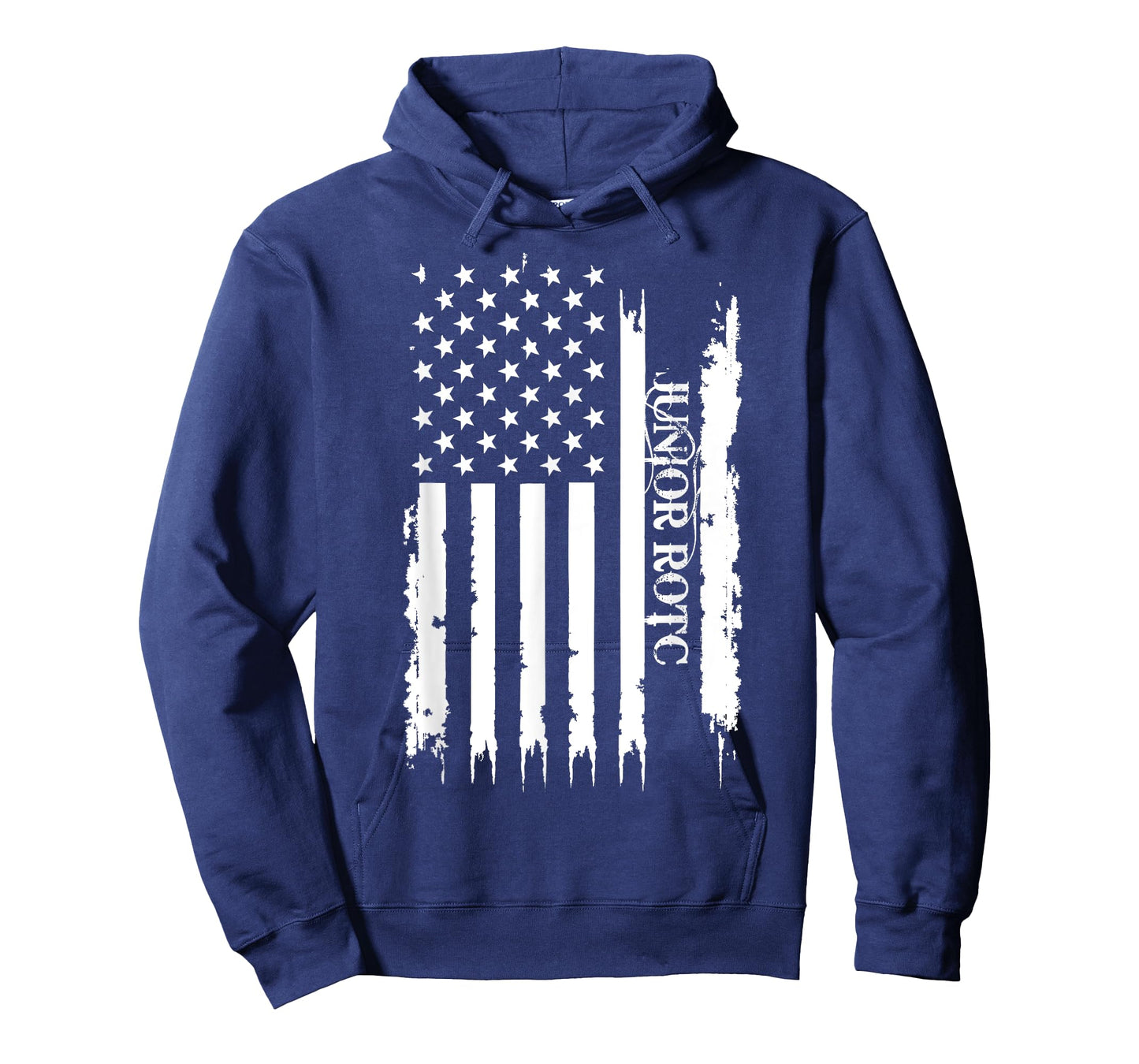 Junior ROTC United States Distressed w US Flag T-Shirt