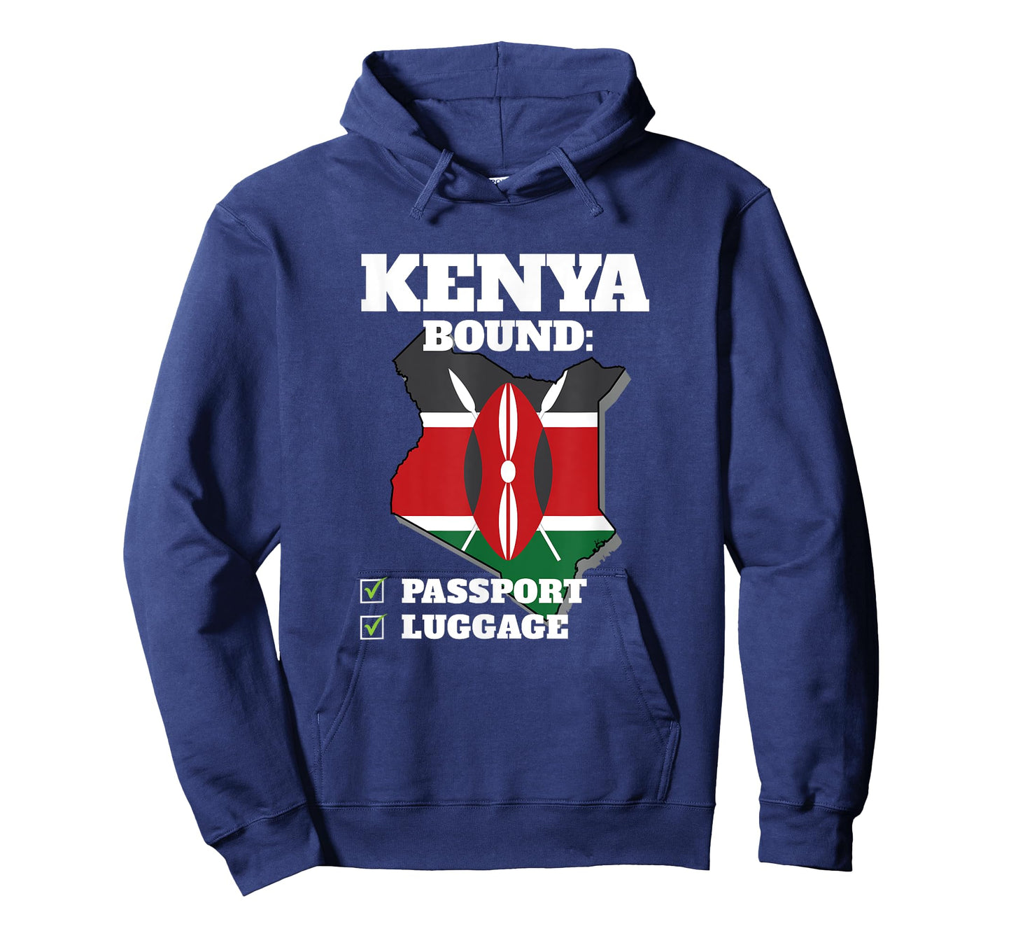 Kenya Bound Country Travel Kenyan Flag Vacation Traveling T-Shirt