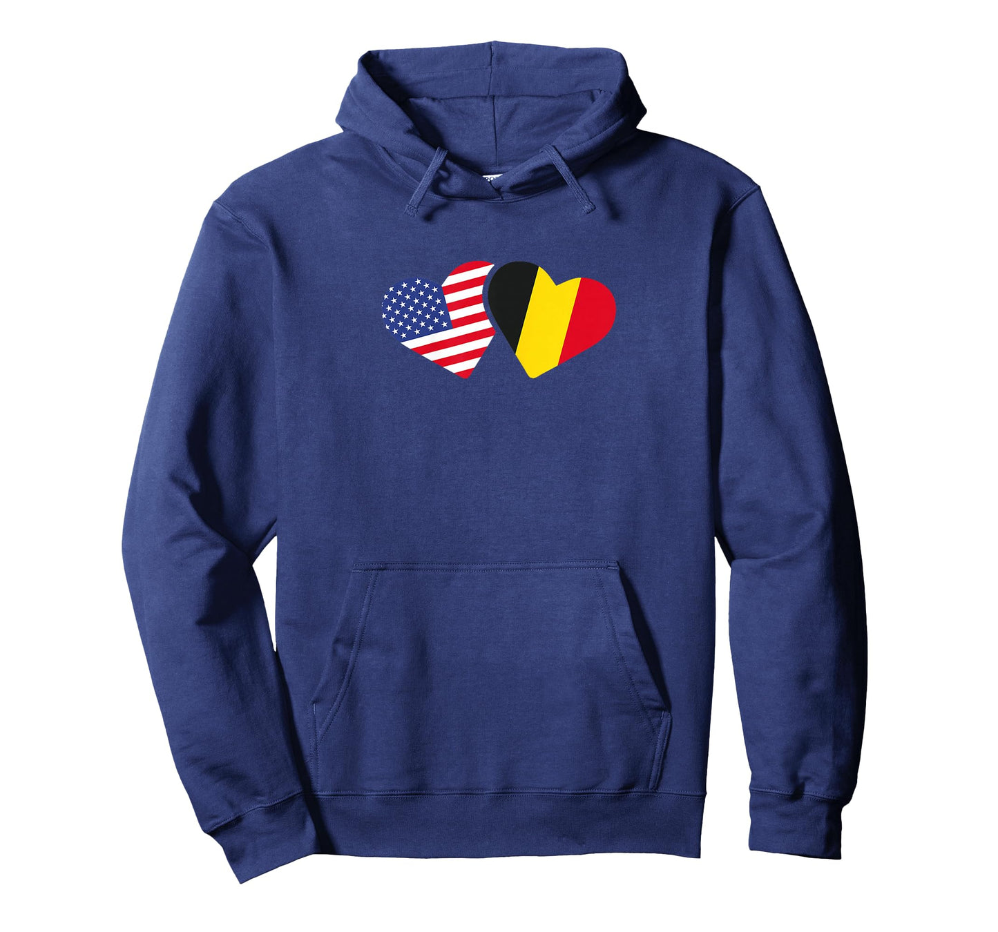 Belgium USA Flag T Shirt Heart Belgian Americans Love Cute T-Shirt