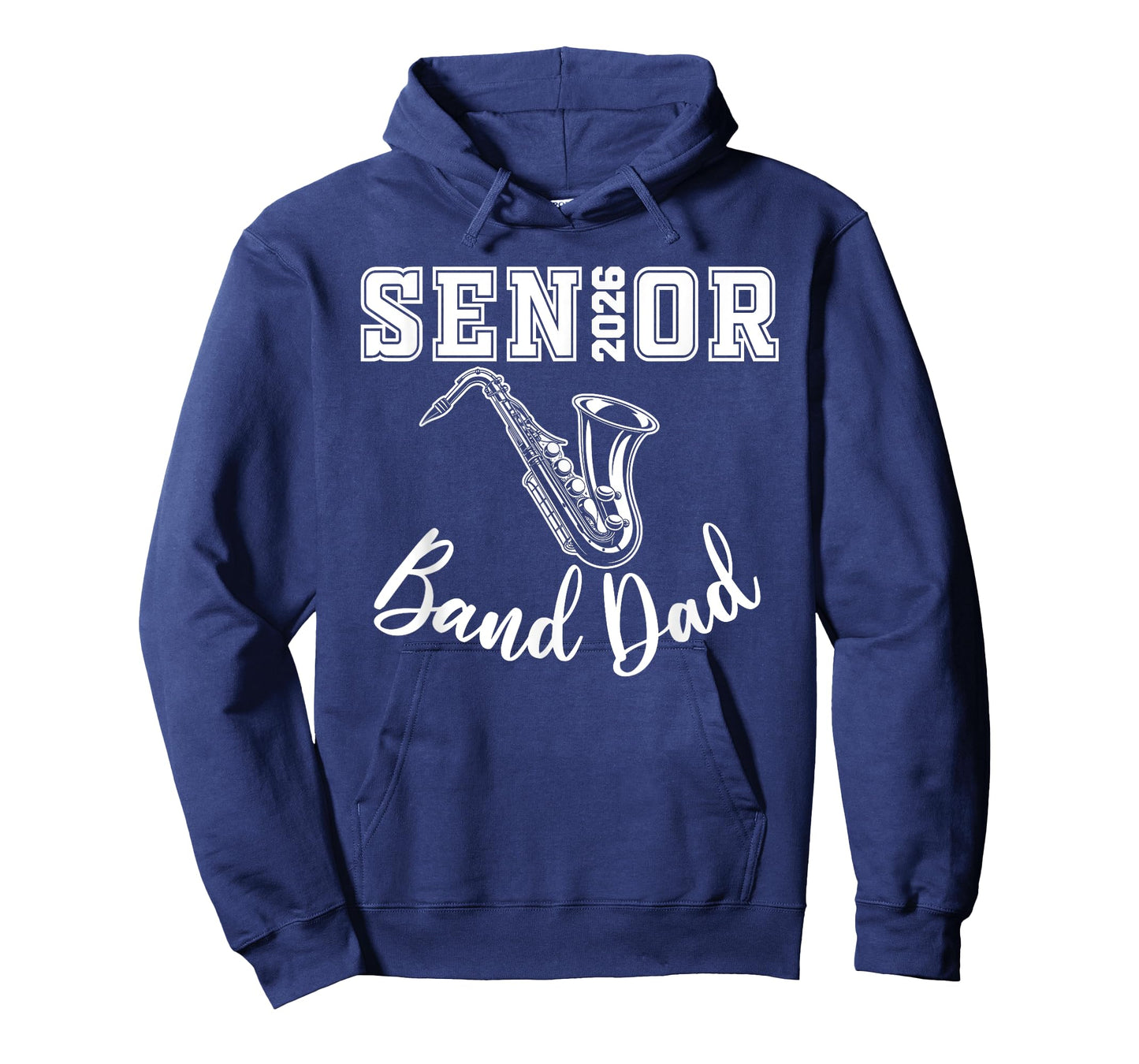 Senior Band Dad 2026 Marching Band Class Of 2026 Saxophone T-Shirt