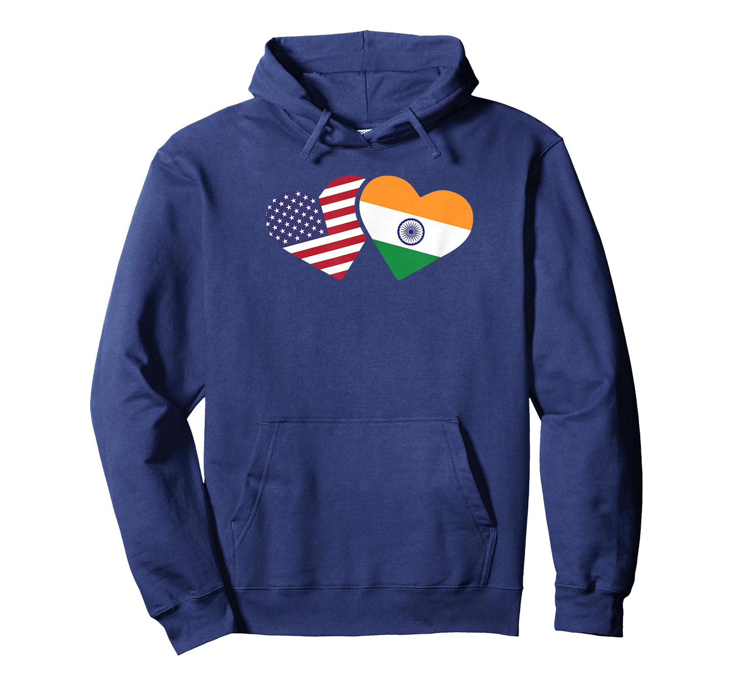 India USA Flag T Shirt Heart Indian American Love T-Shirt