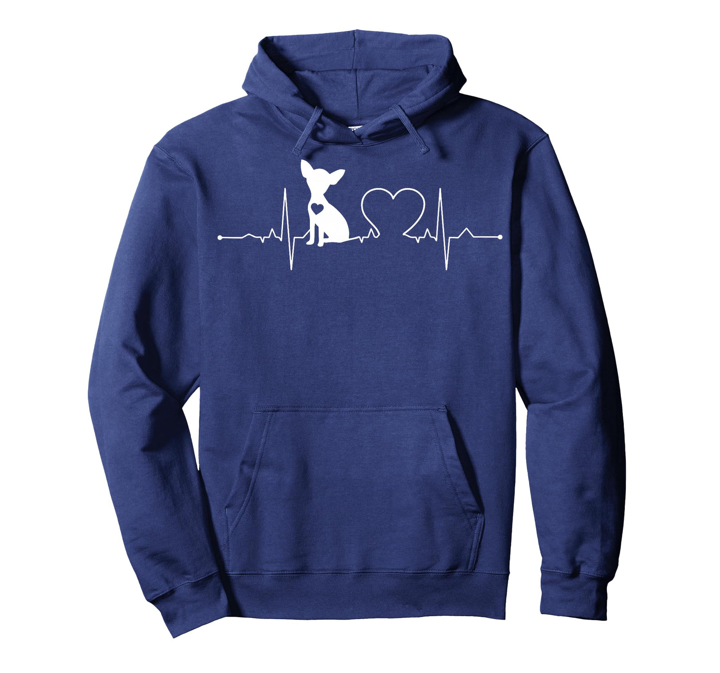 Chihuahua with Heartbeat - Chihuahua T-Shirt Small