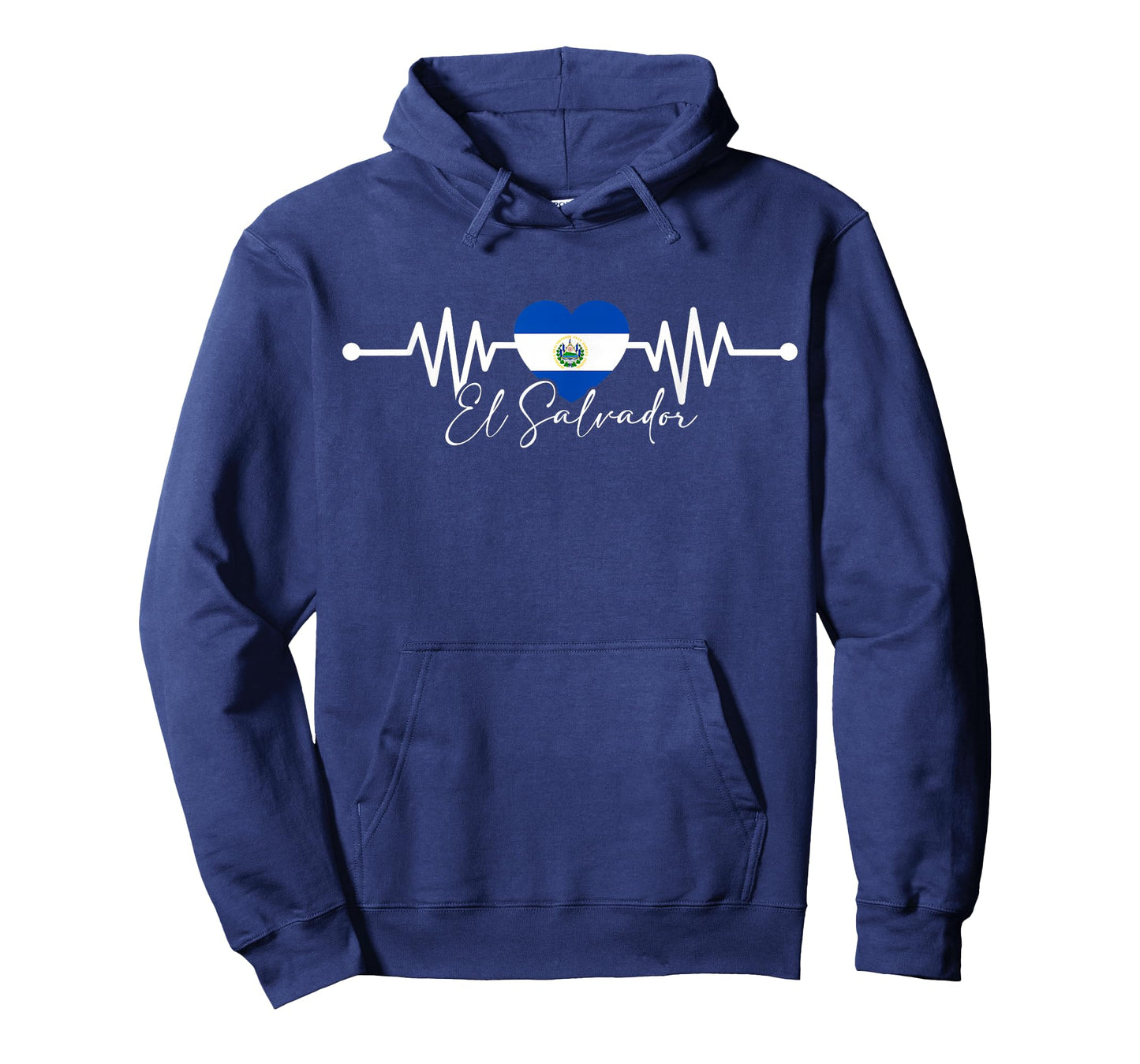 El Salvador Heritage Roots Heartbeat El Salvadoran Flag T-Shirt