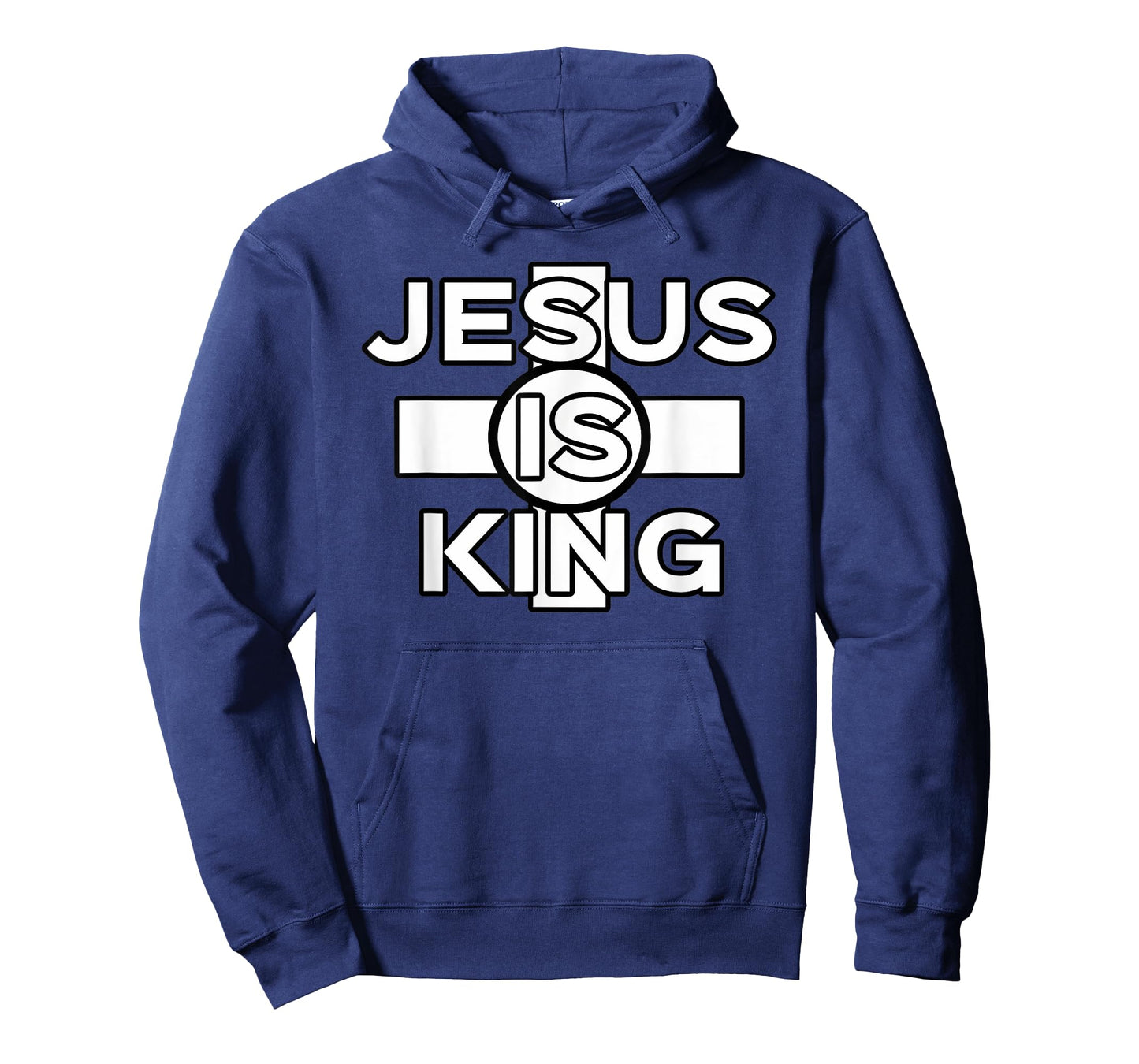 Funny Christian Design Jesus is King in Text Loving Jesus T-Shirt