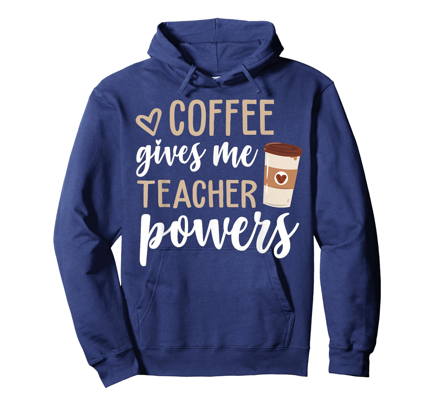 Coffee Gives Me Teacher Powers Funny Teacher Gifts T-Shirt
