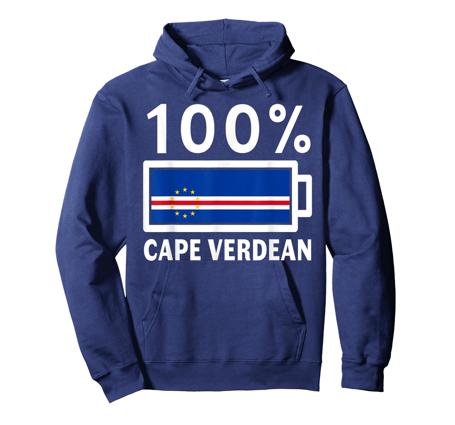 Cape Verde Flag | 100% Cape Verdean Battery Power T-Shirt