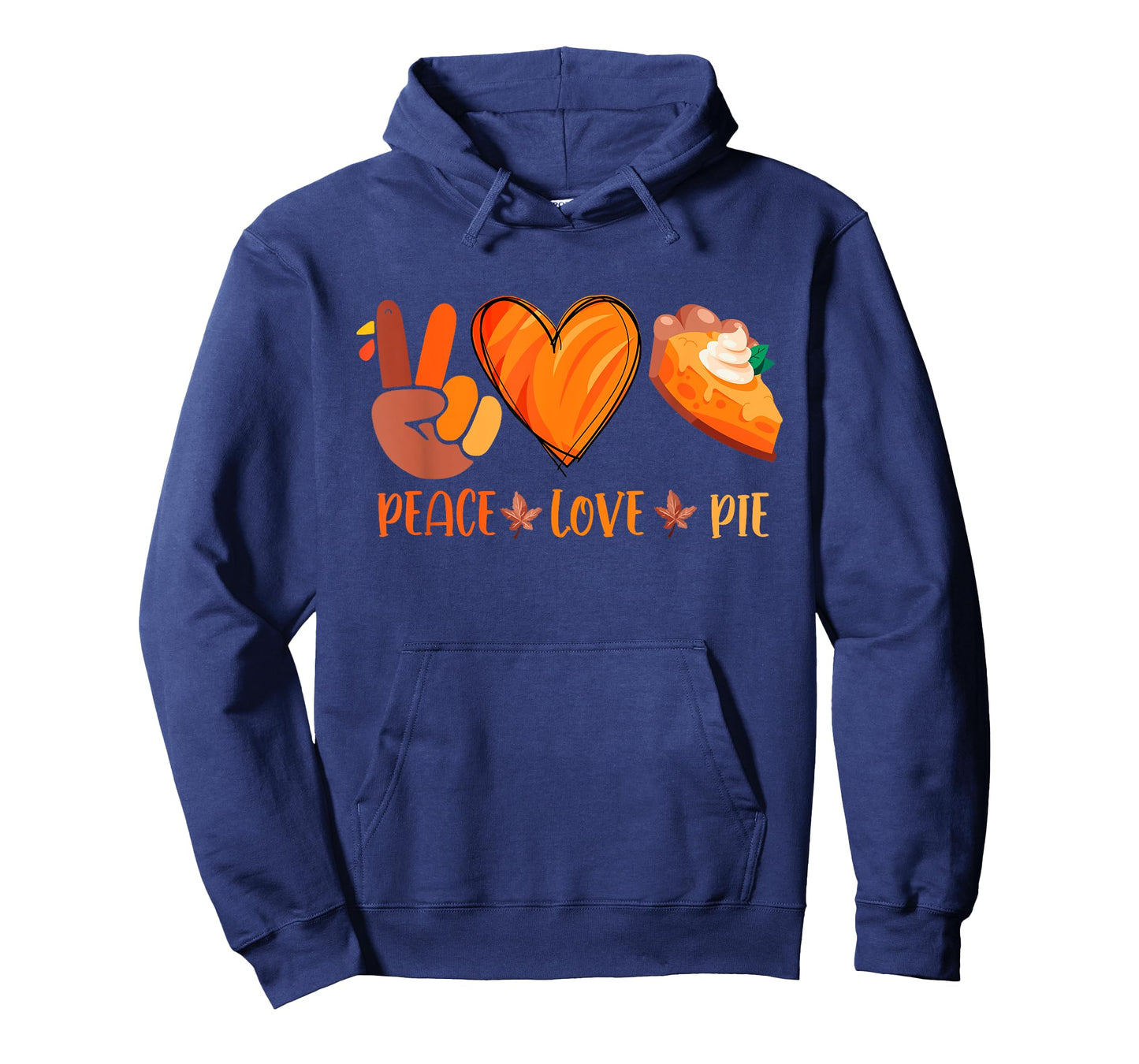Peace Love Pumpkin Pie Turkey Thanksgiving Day Fall Autumn T-Shirt