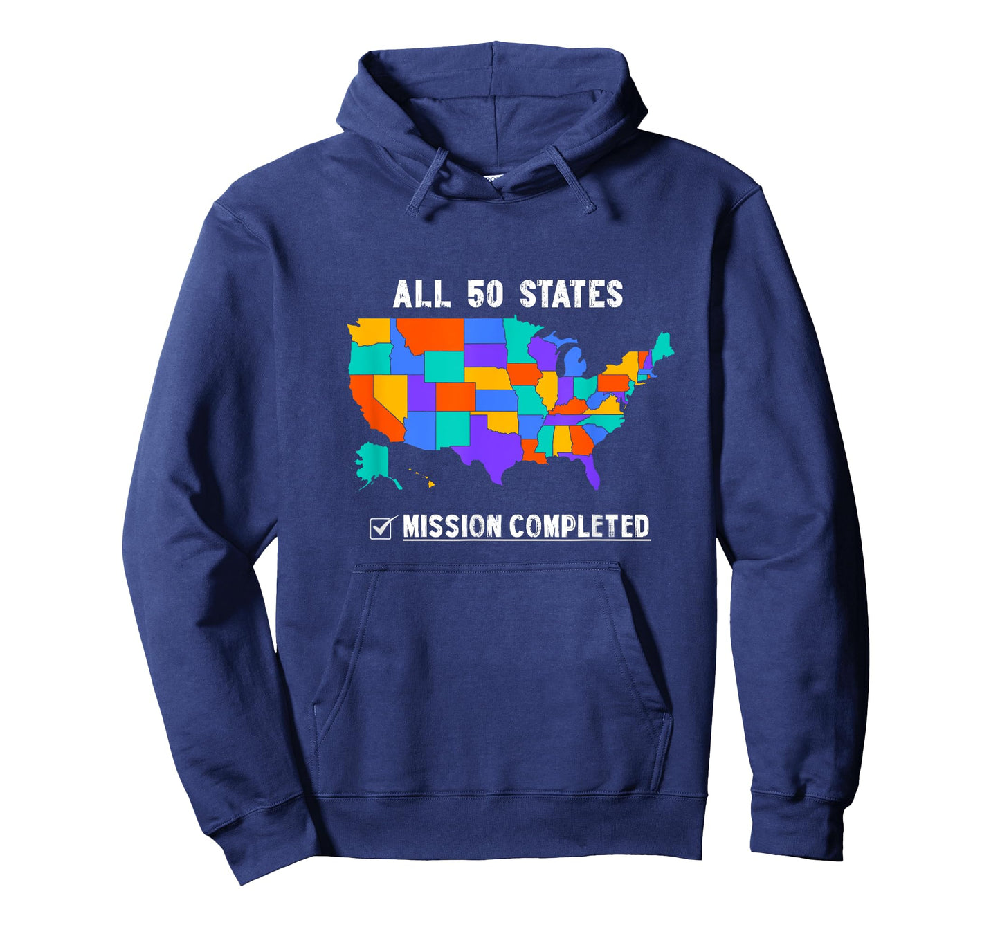 50 States Mission Accomplished Graphic Souvenir Love Outfit T-Shirt