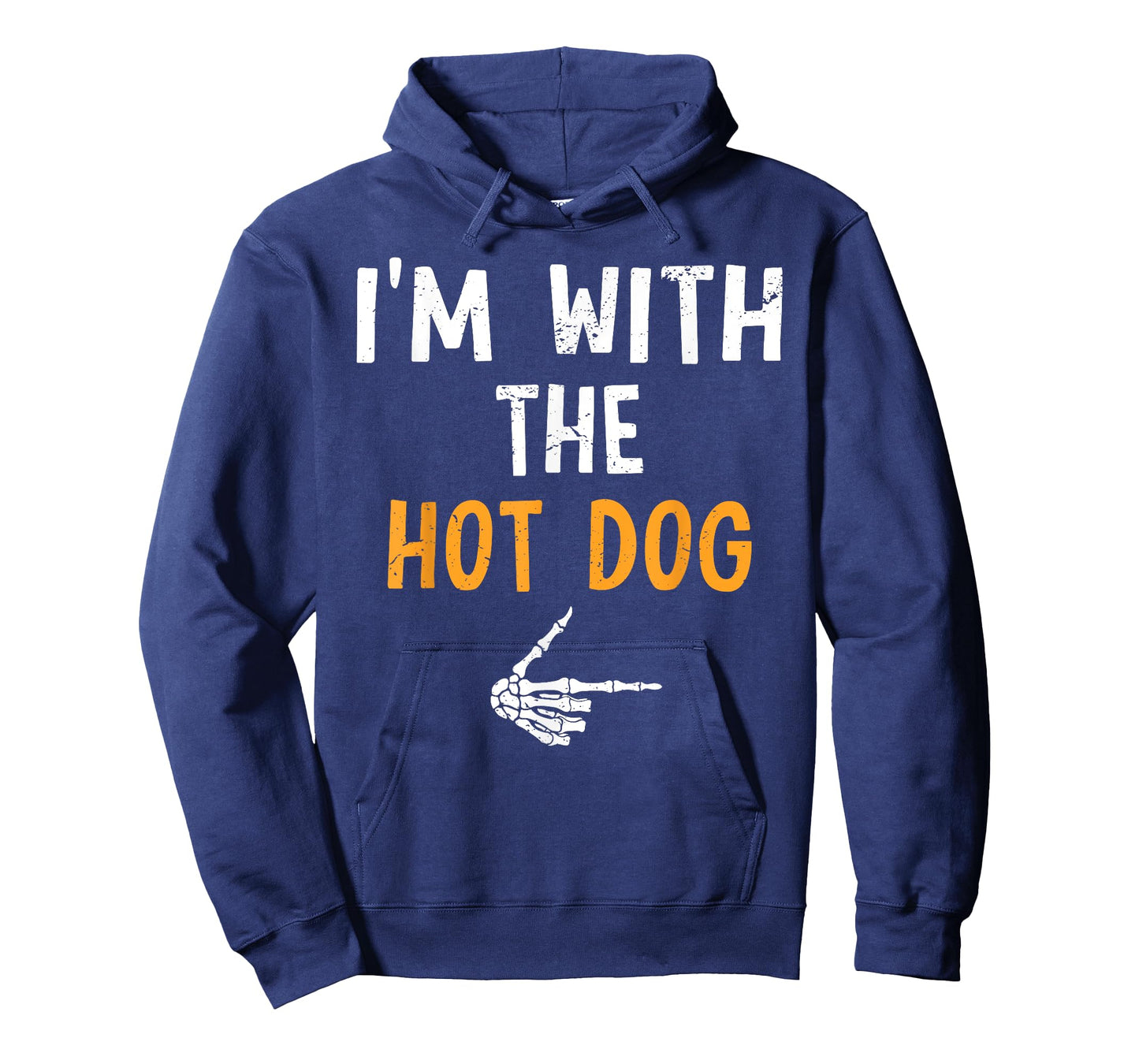 I'm with The Hot Dog Costume Halloween Matching Couple T-Shirt