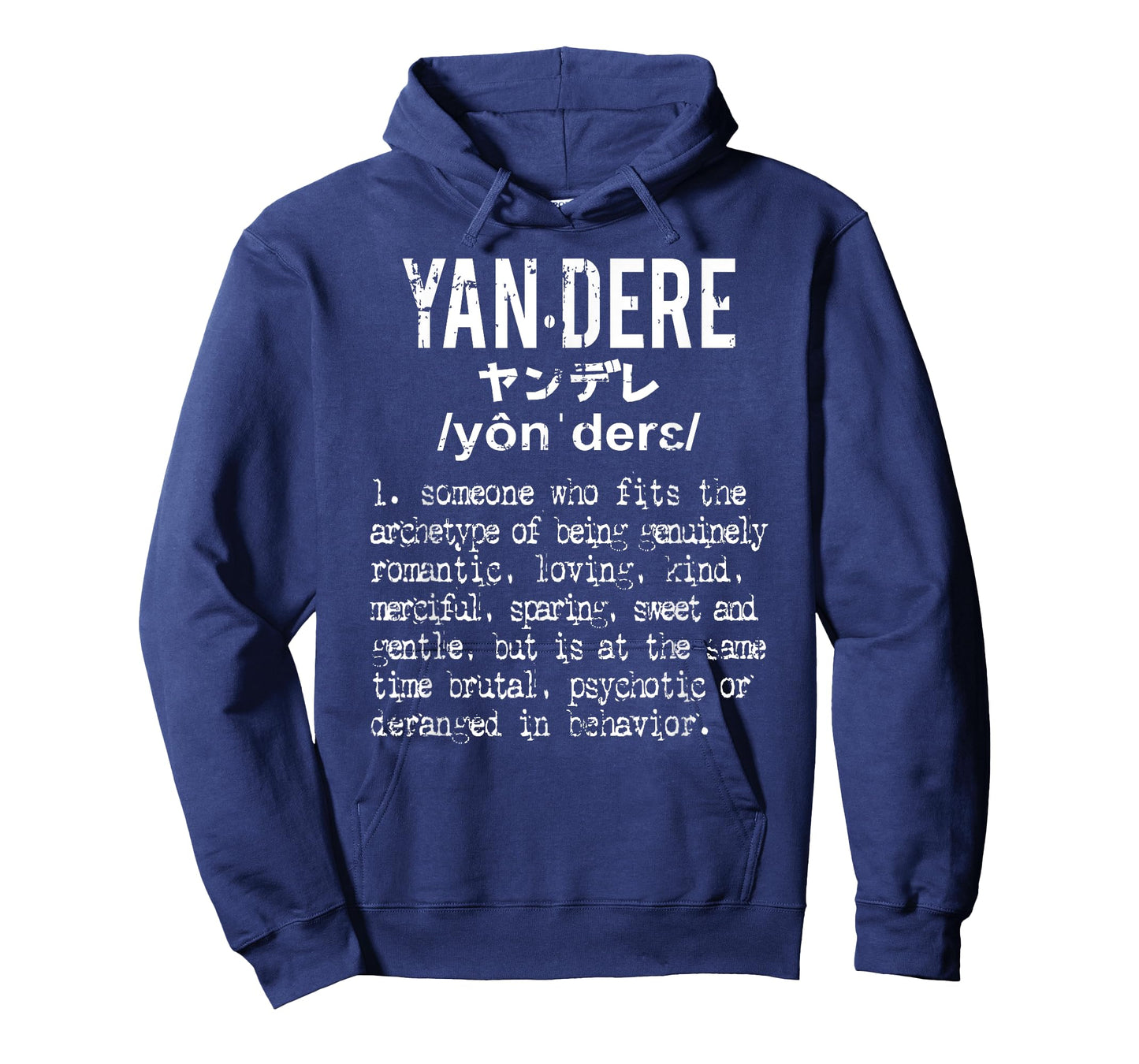 Distressed Yandere Definition T-Shirt - Dere Dere Tee T-Shirt