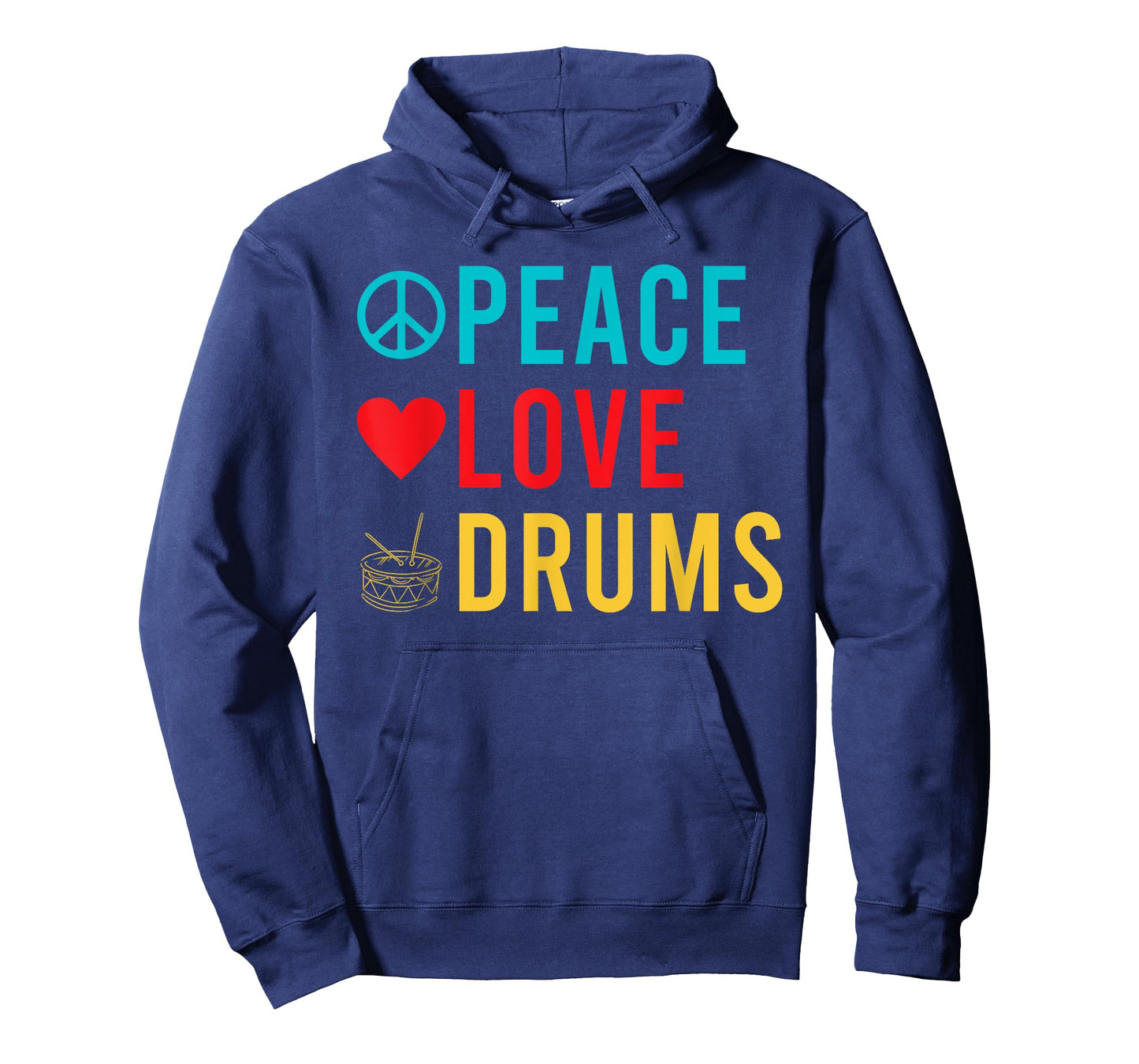 Peace Love Drums Drummer T-Shirt