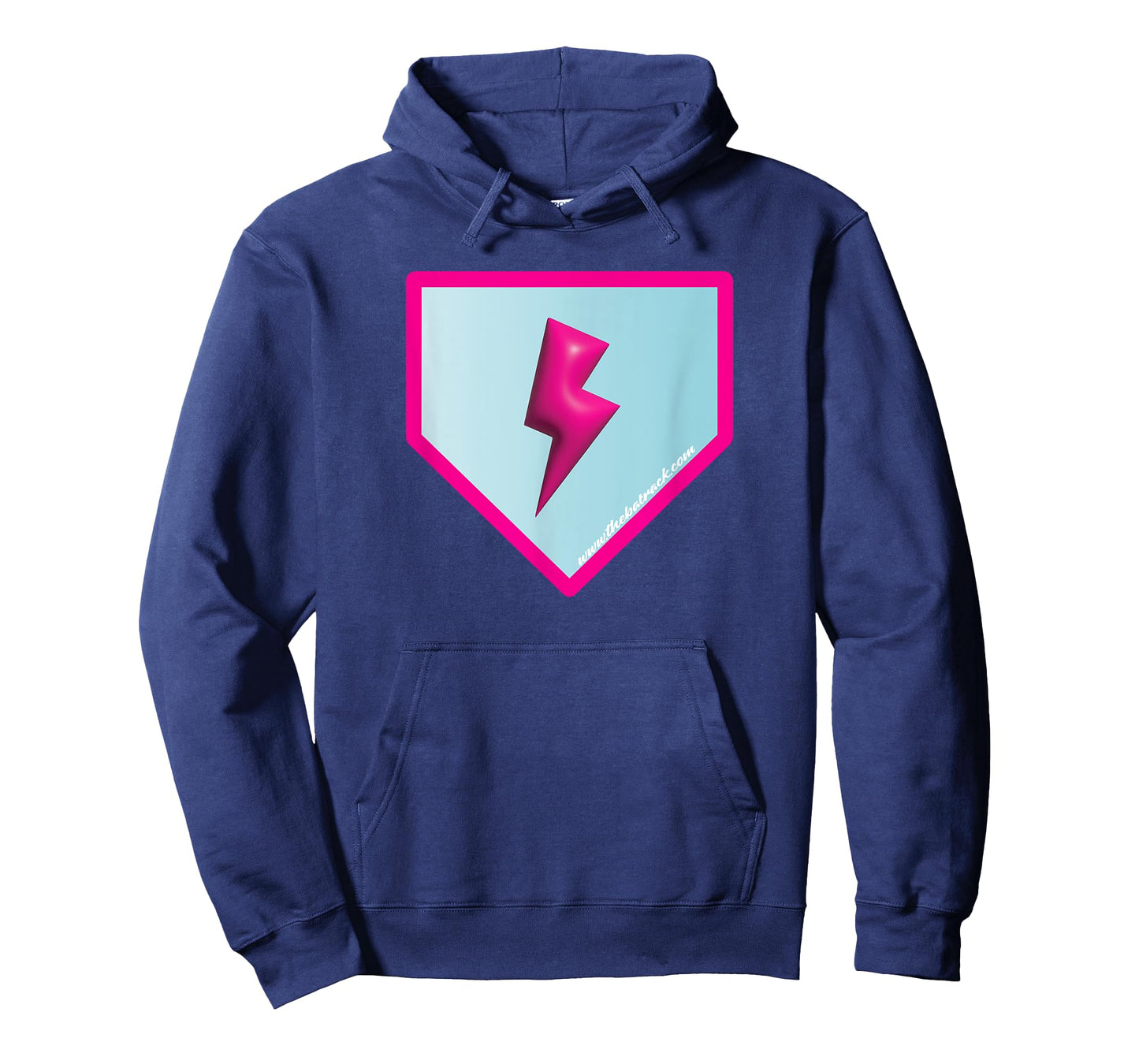 Baseball Home Plate Lightning Bolt T-Shirt