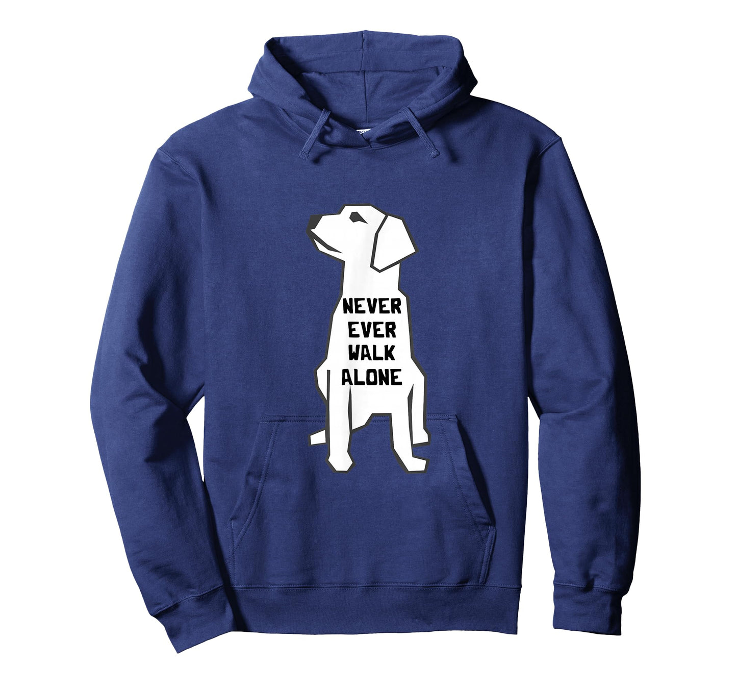 Never Ever Walk Alone Dog Walker Pet Owner Puppies Dog Lover T-Shirt