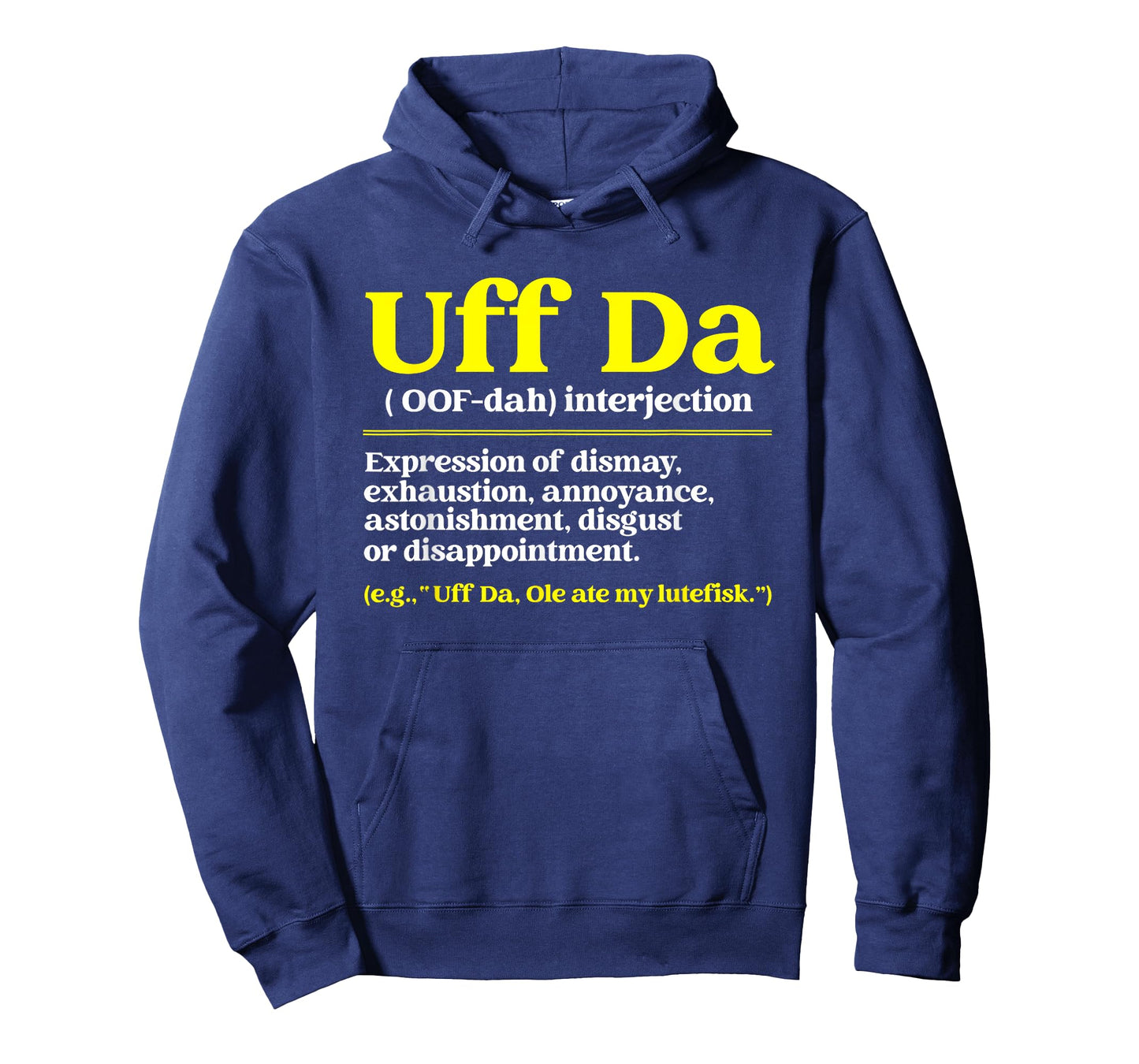 Nordic Countries Denmark Sweden Norway Roots Fan Uff Da Definition Funny Norwegian Quote Scandinavian Lover Kids Unisex T-Shirt Black Small Classic Fit Short Sleeve