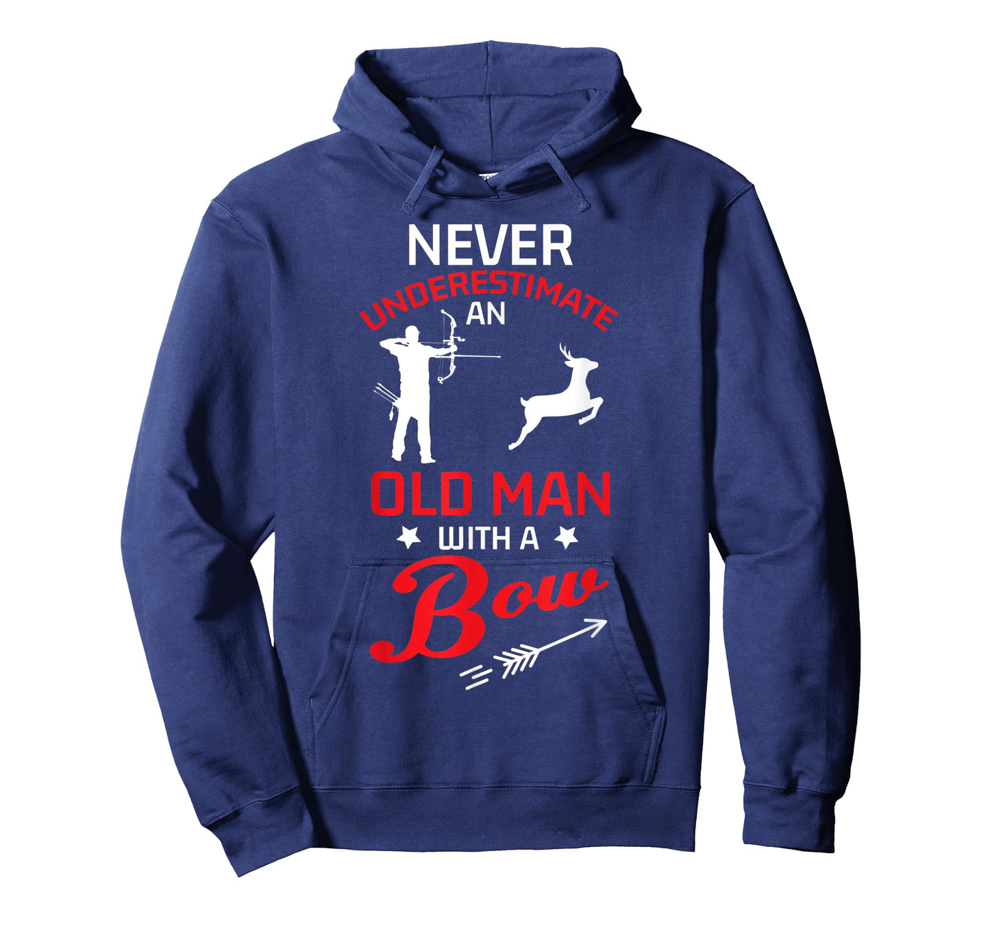 Never Underestimate An Old Man With A Bow Archery Men Gift T-Shirt