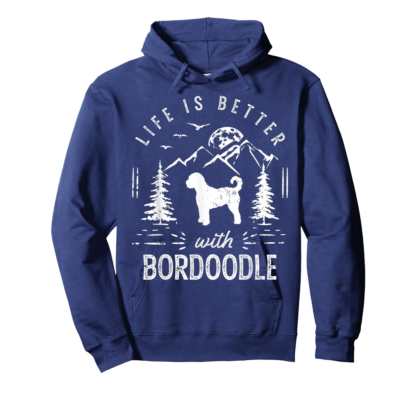 Bordoodle Life Better Mom Dad Dog T-Shirt