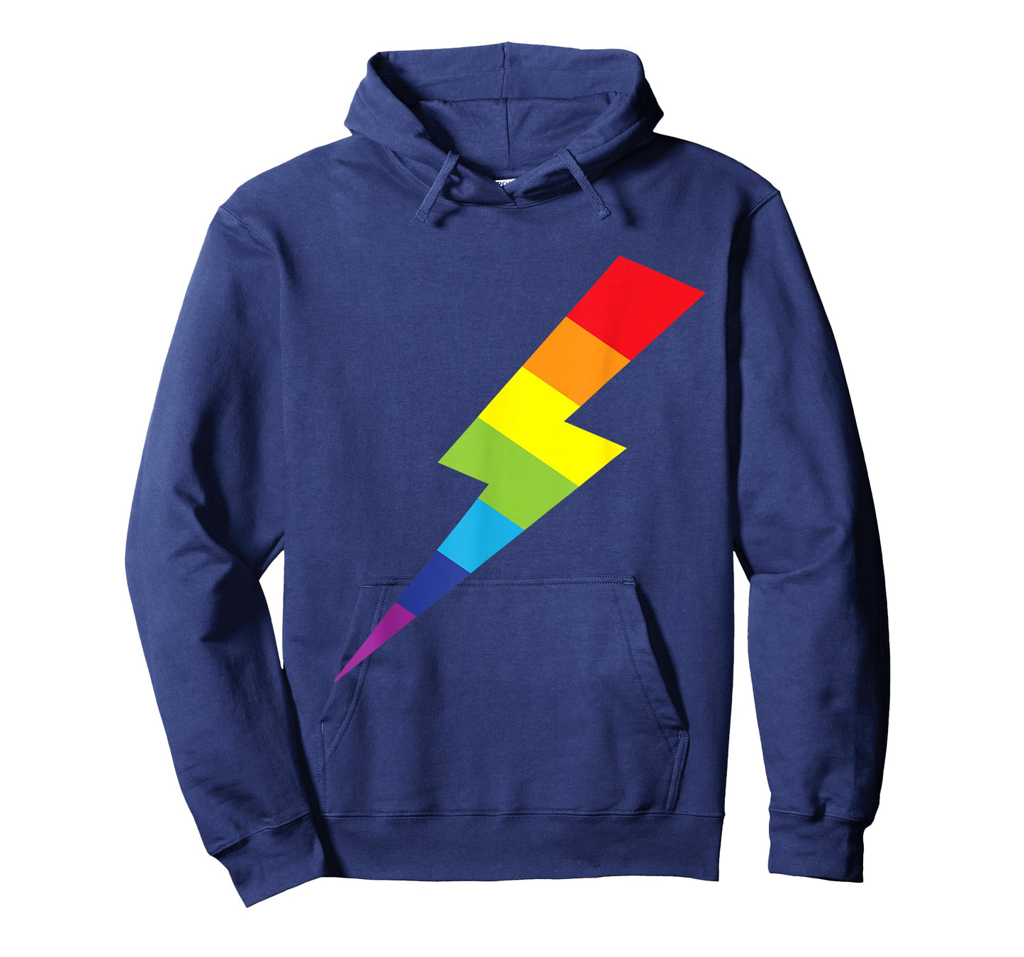 Awesome Rainbow Lightning Bolt Print T-Shirt