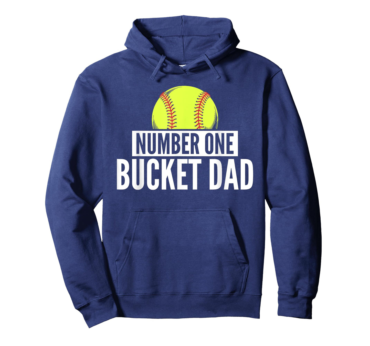 Number One Bucket Dad Softball Fastpitch T-Shirt