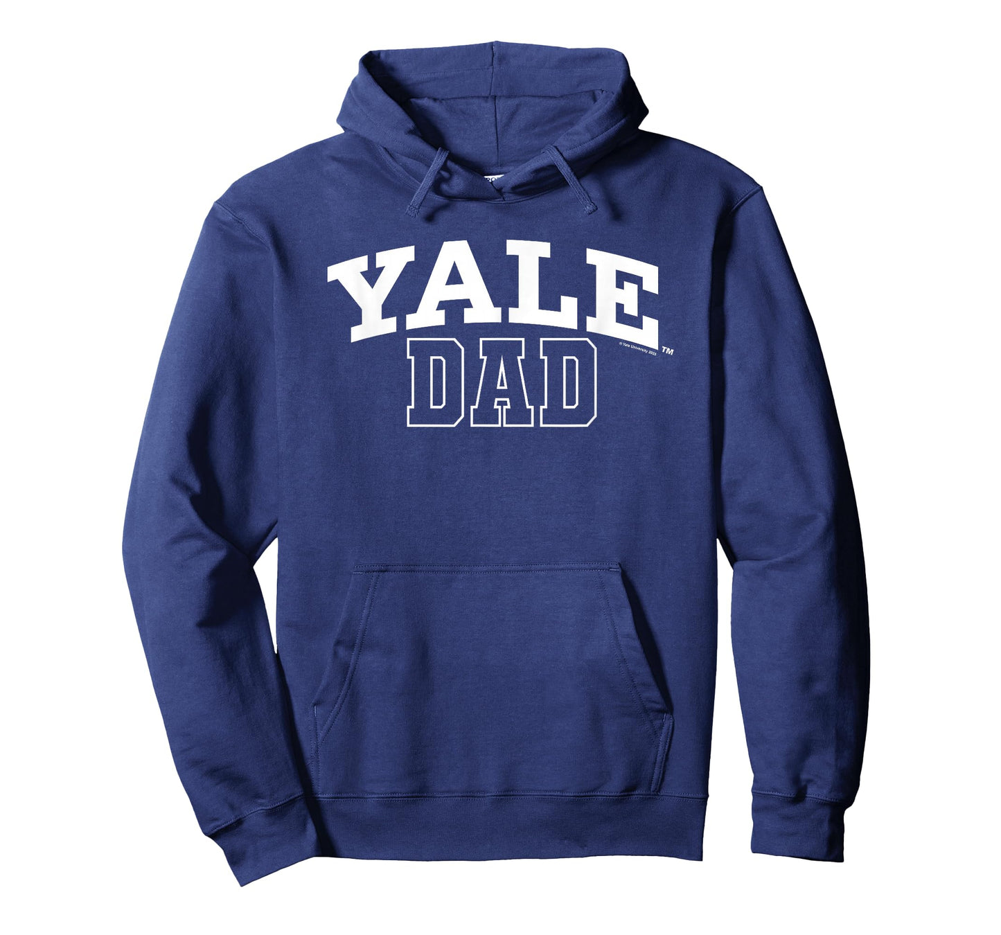 Yale University Proud Yale Dad Big Chest Varsity Style Font T-Shirt