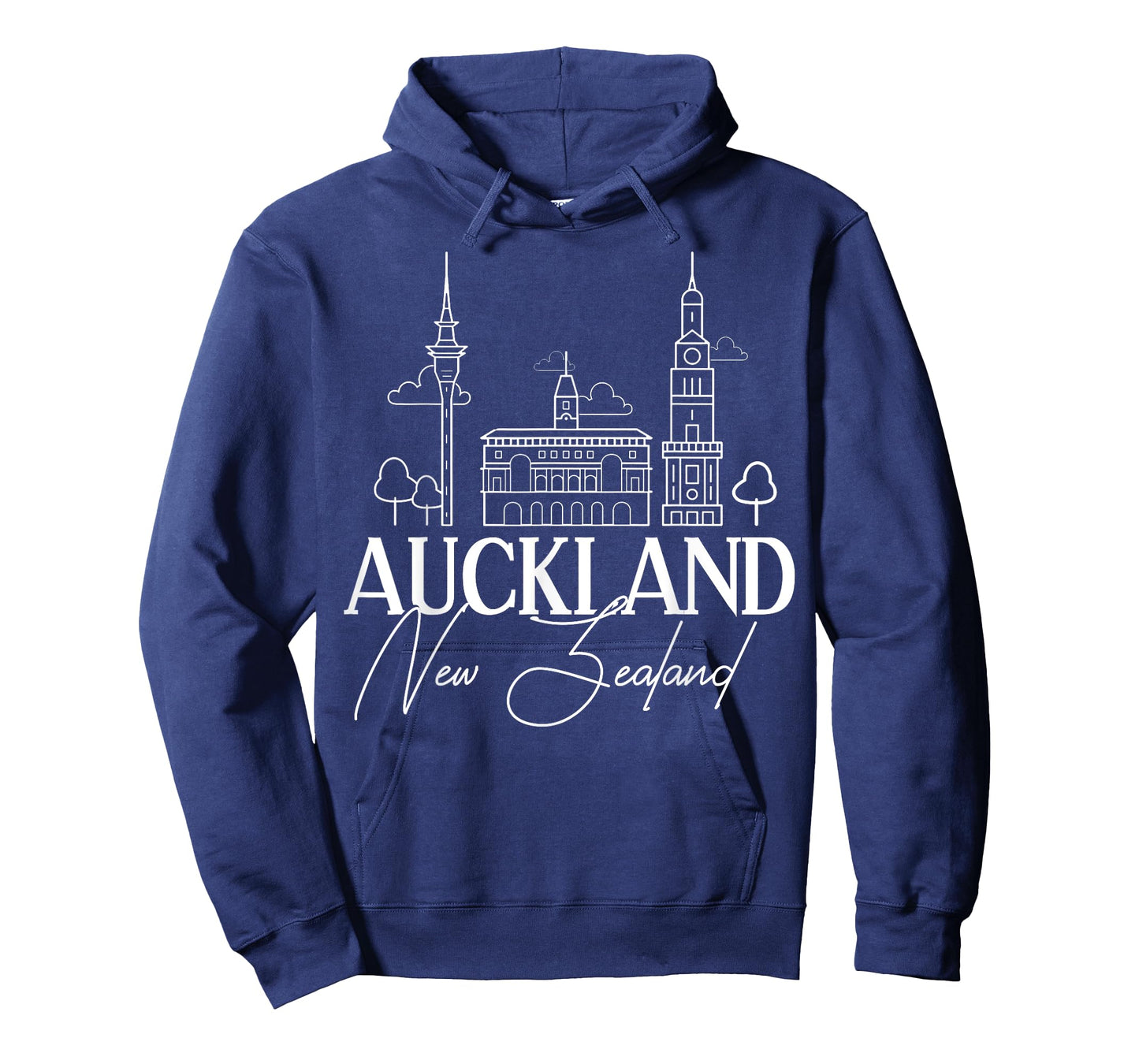 Auckland New Zealand City Skyline Map Travel T-Shirt