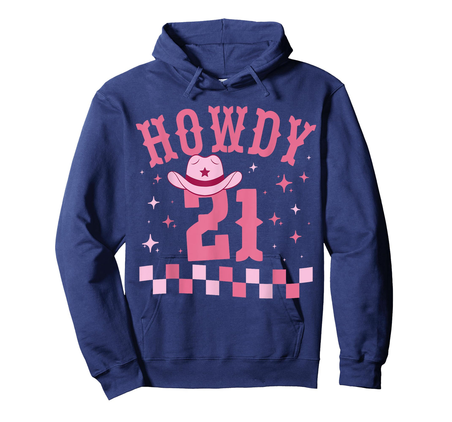 Groovy Howdy 21 Funny Retro Cowgirl Awesome 21st Birthday T-Shirt