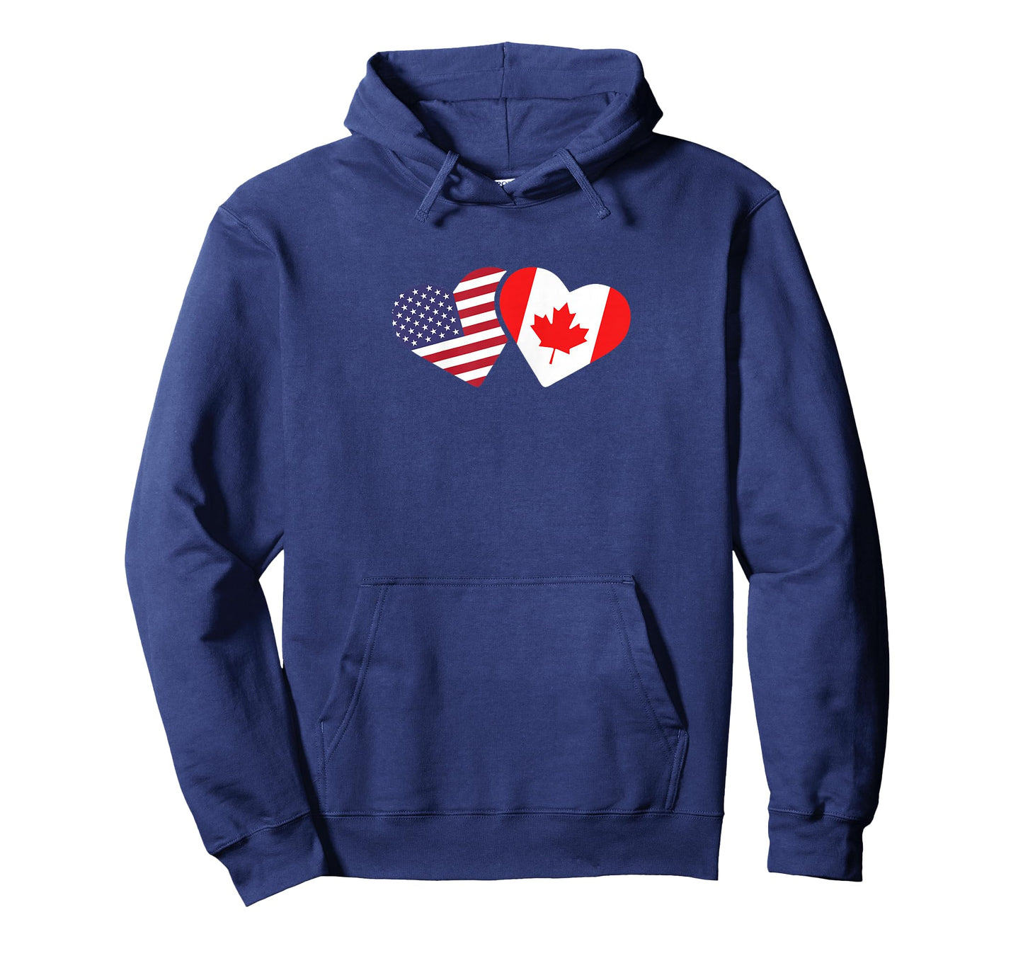 Canada USA Flag T Shirt Heart Canadian Americans Love Cute T-Shirt
