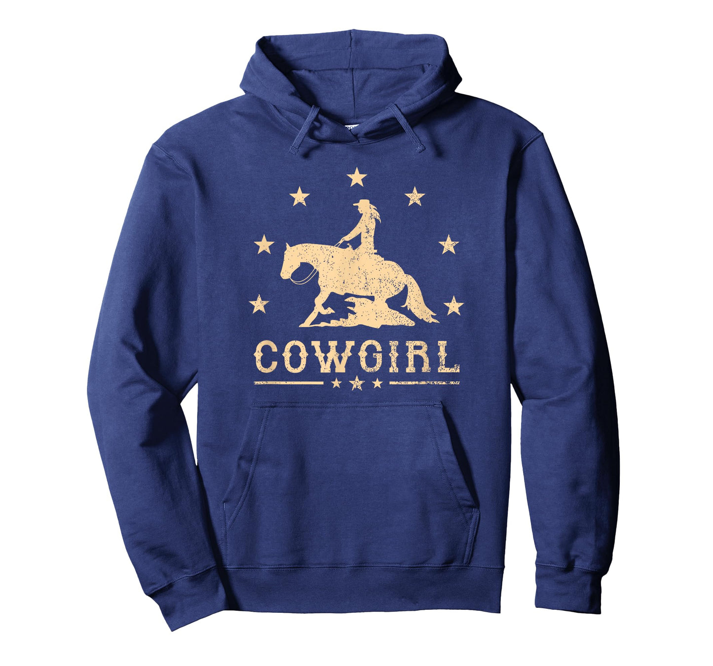 Western Rider Reining Quarter Horse Sliding Stop Cowgirl T-Shirt