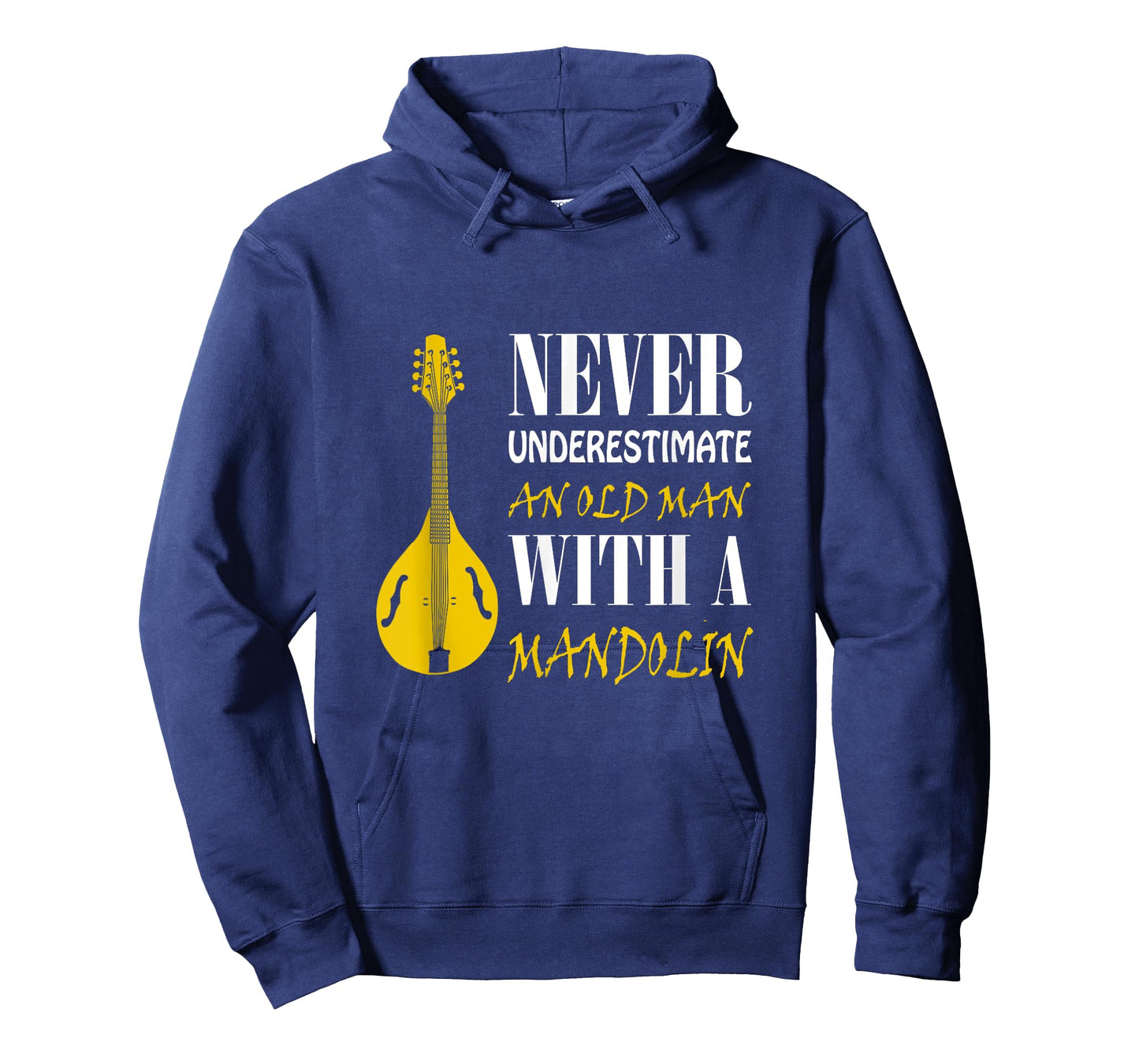 Never underestimate an old man with a Mandolin T-Shirt