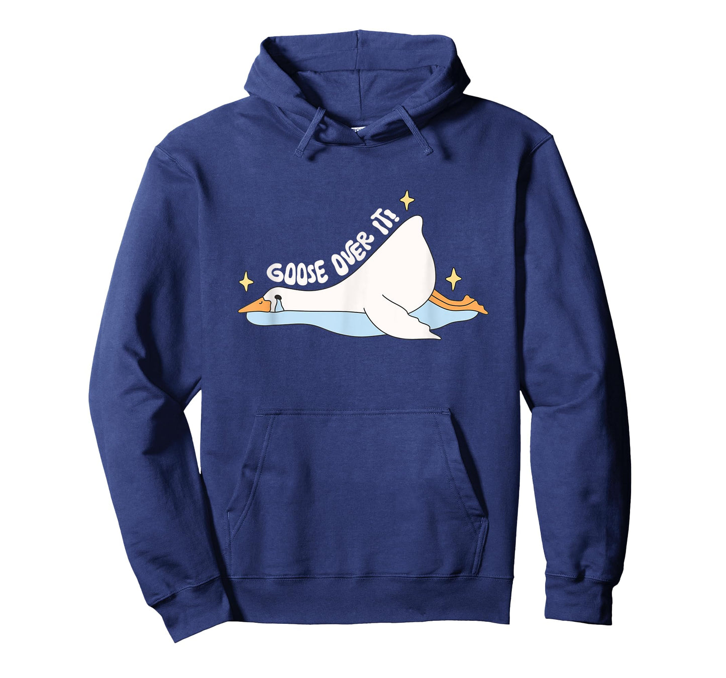 Funny Lazy Goose Over It Shirt Cute Crying Bird Humor Animal T-Shirt