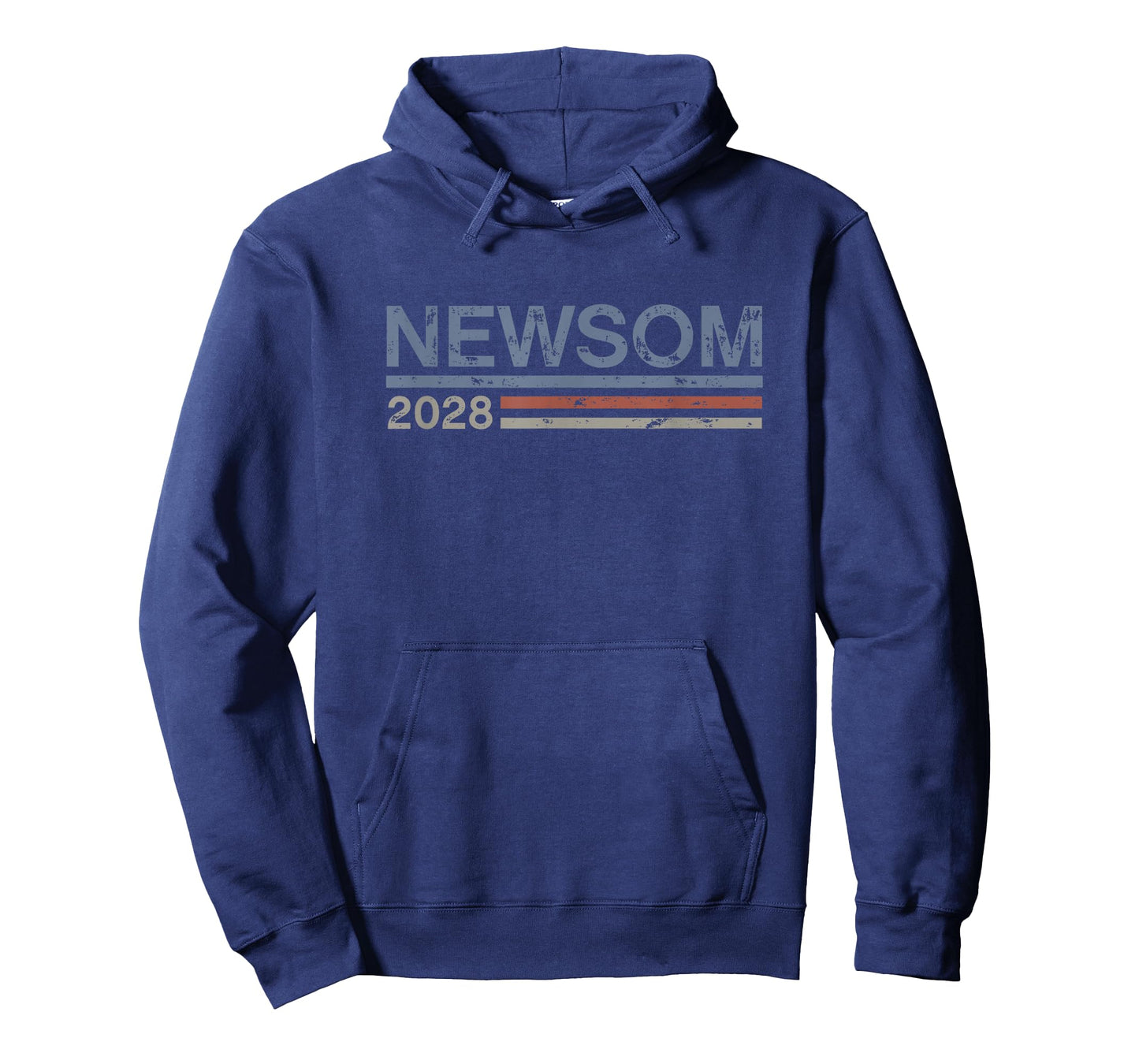 Newsom 2028 Retro Grunge Stripes Vintage Gavin Newsom 2028 T-Shirt