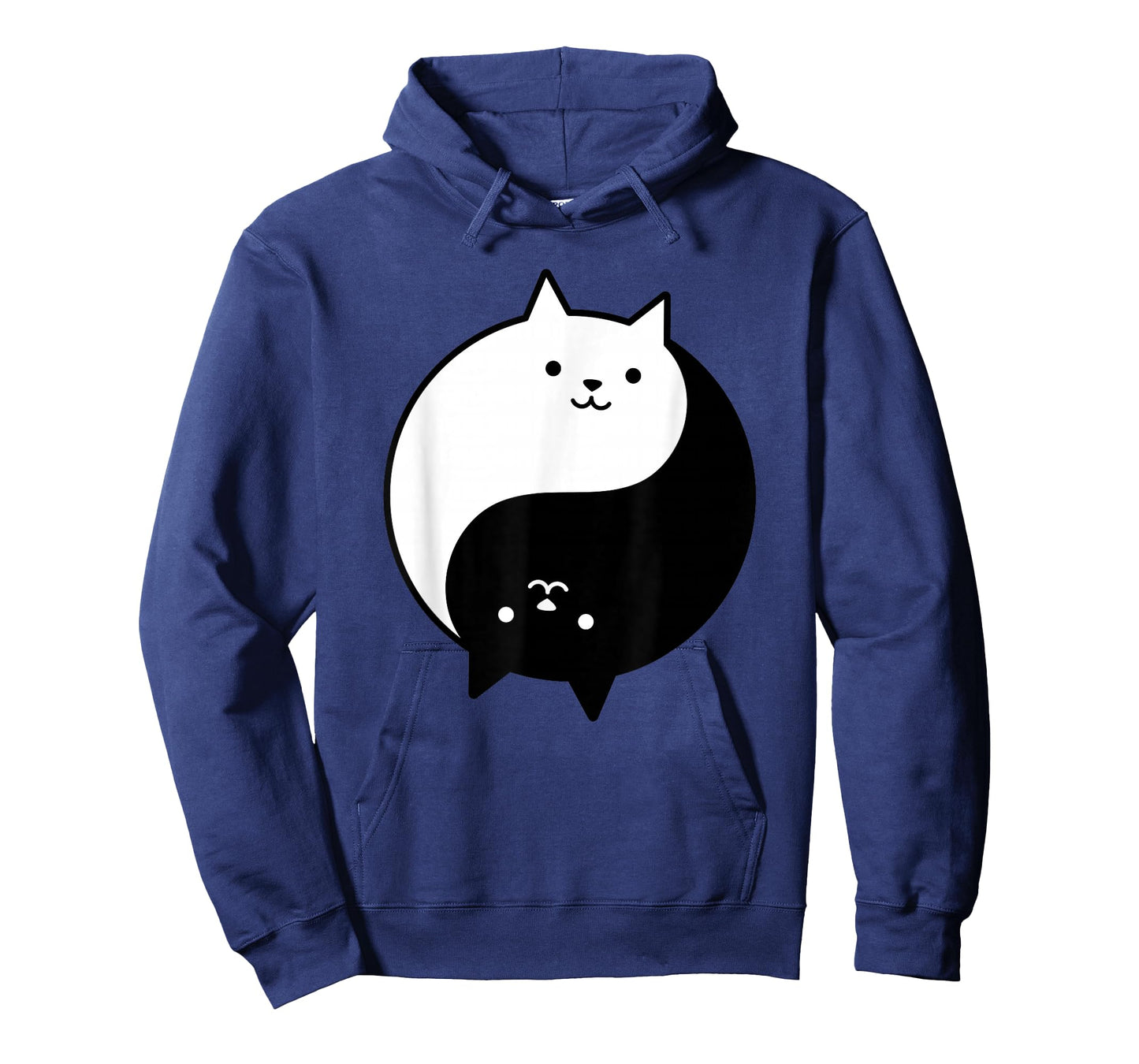 Cute Cats Yin Yang Yoga Zen Kitty Black and White Cat T-Shirt