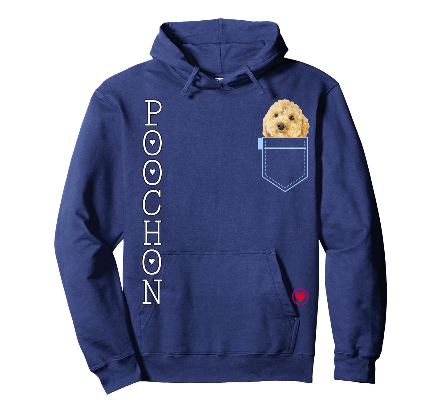 Poochon in pocket Puppy Dog Lover Cute Poodle cross gift Men Women Kids T-Shirt