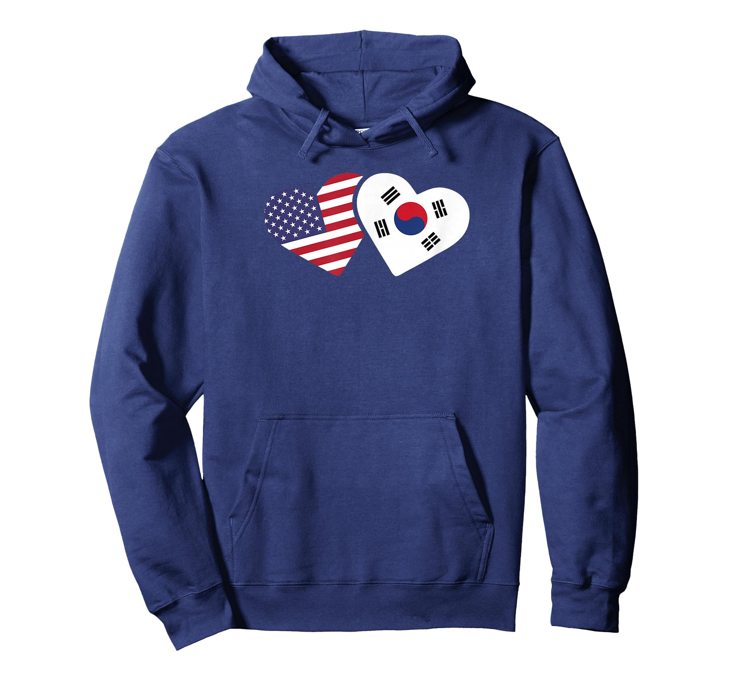 South Korea USA Flag Shirt Heart Korean American Love Gift T-Shirt