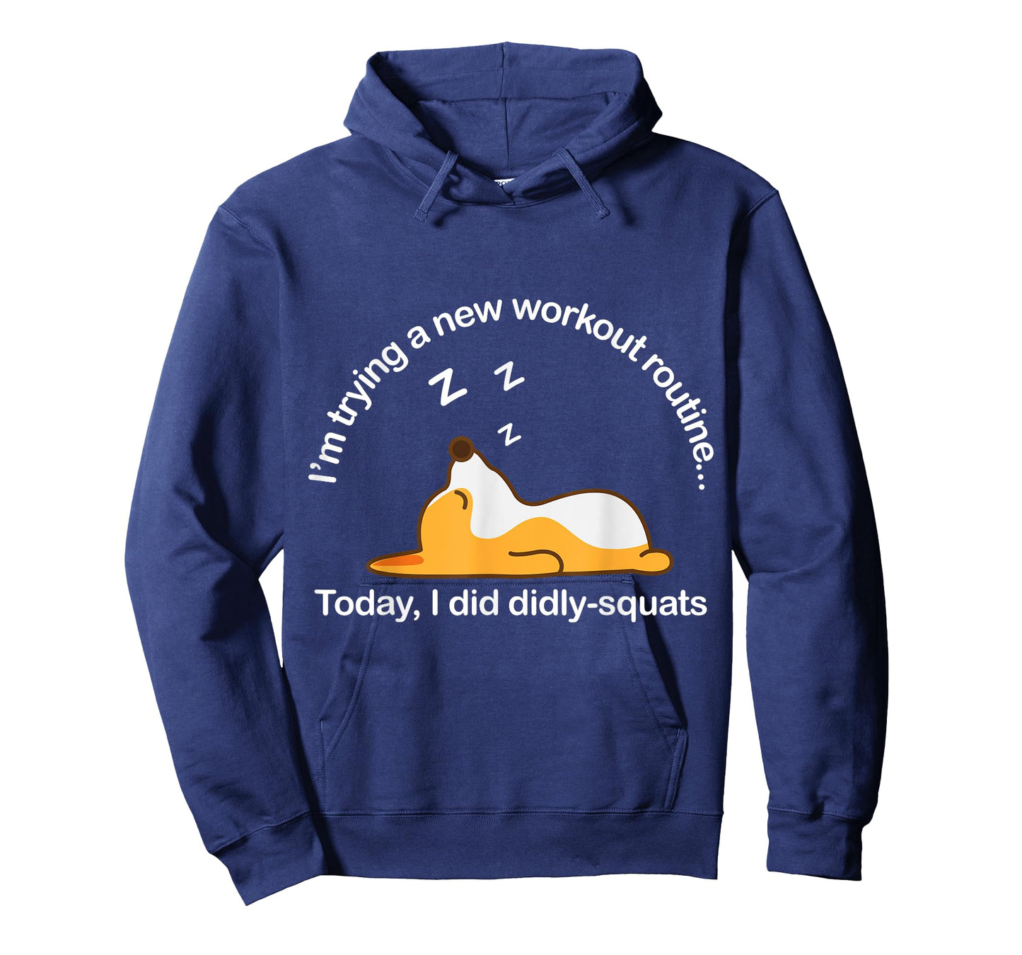 Funny Corgi Workout Routine Today I Did Diddly Squats Lazy T-Shirt