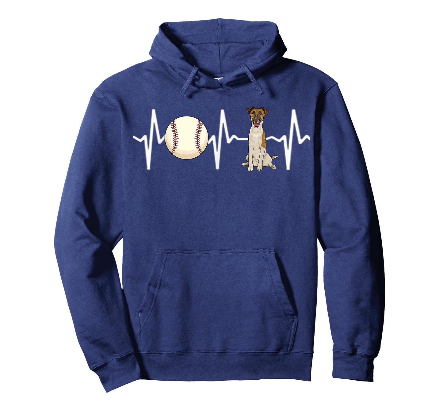 Baseball Smooth Fox Terrier Heartbeat Dog Lover T-Shirt