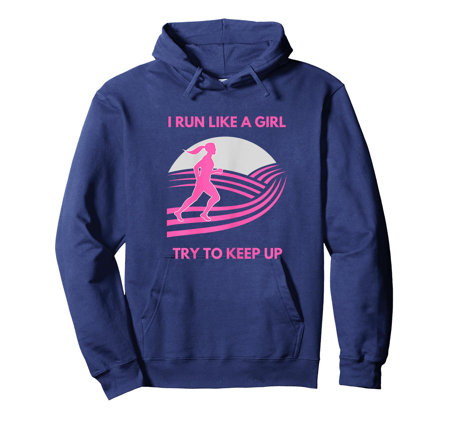 I Run Like a Girl Try to Keep Up Funny Girl Running Runner T-Shirt